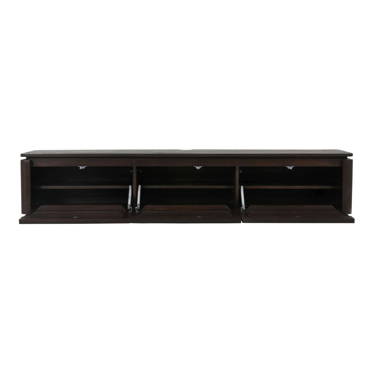 Zwevend Tv-meubel Dallas Bruin Mangohout 165 cm - detailfoto 1