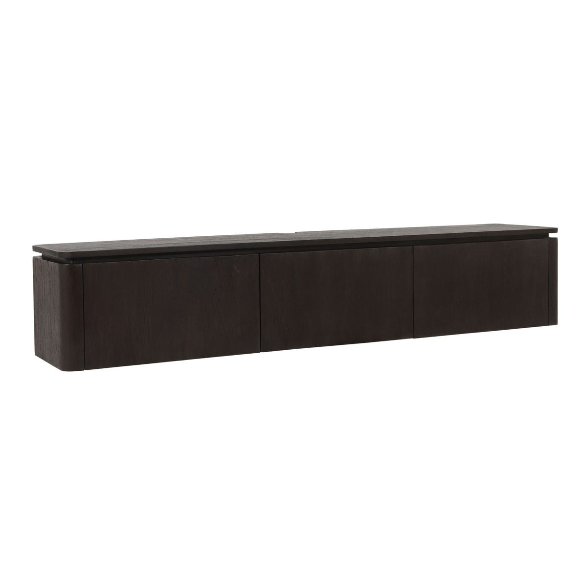 Zwevend Tv-meubel Dallas Bruin Mangohout 165 cm - detailfoto 2