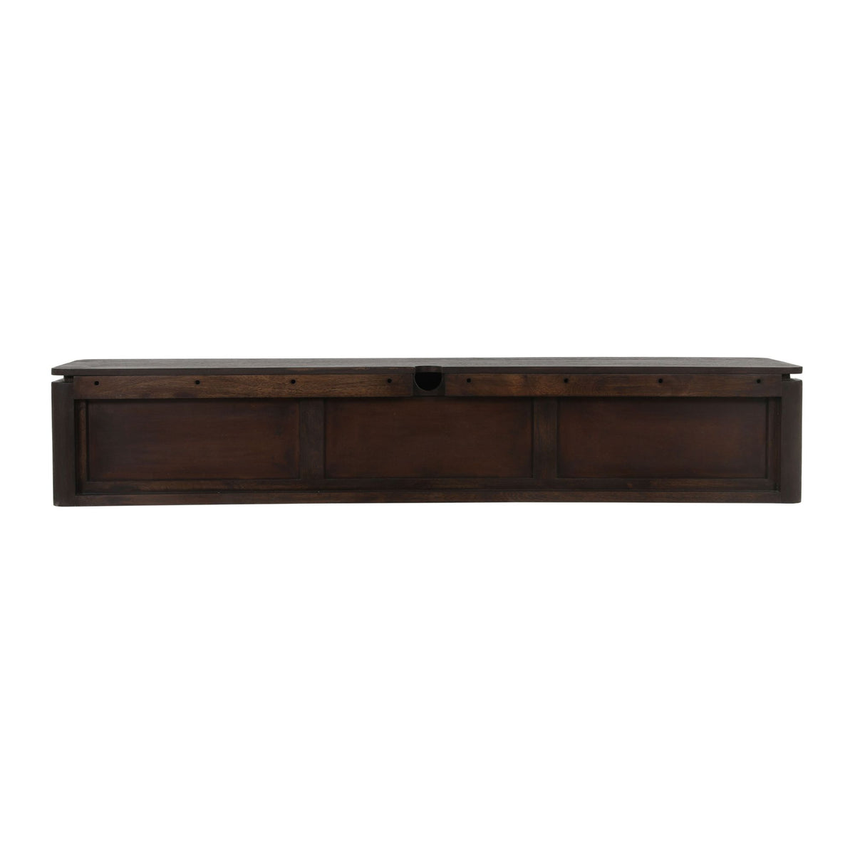 Zwevend Tv-meubel Dallas Bruin Mangohout 165 cm - detailfoto 3