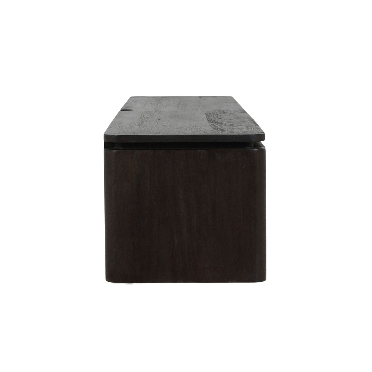 Zwevend Tv-meubel Dallas Bruin Mangohout 165 cm - detailfoto 4