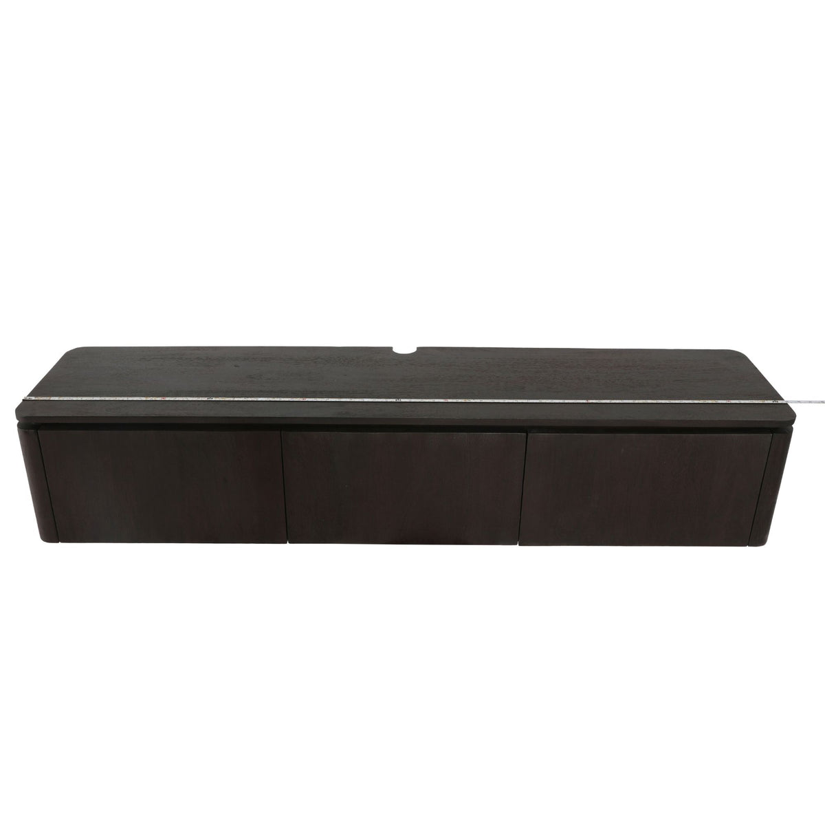Zwevend Tv-meubel Dallas Bruin Mangohout 165 cm - detailfoto 5