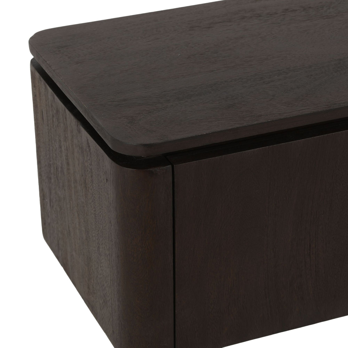 Zwevend Tv-meubel Dallas Bruin Mangohout 165 cm - detailfoto 7