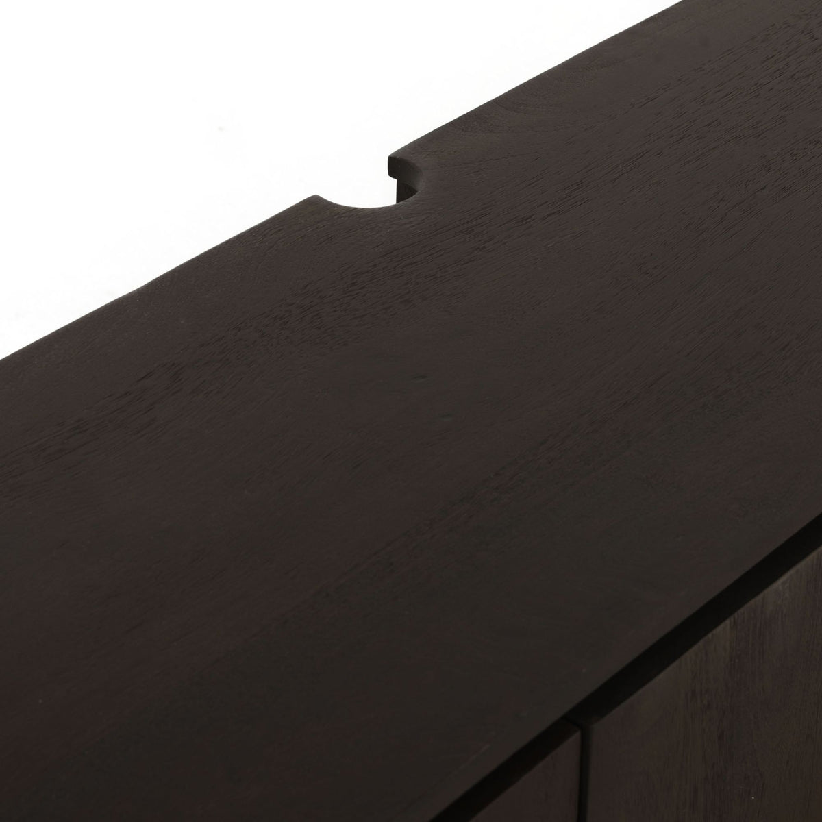 Zwevend Tv-meubel Dallas Bruin Mangohout 165 cm - detailfoto 8