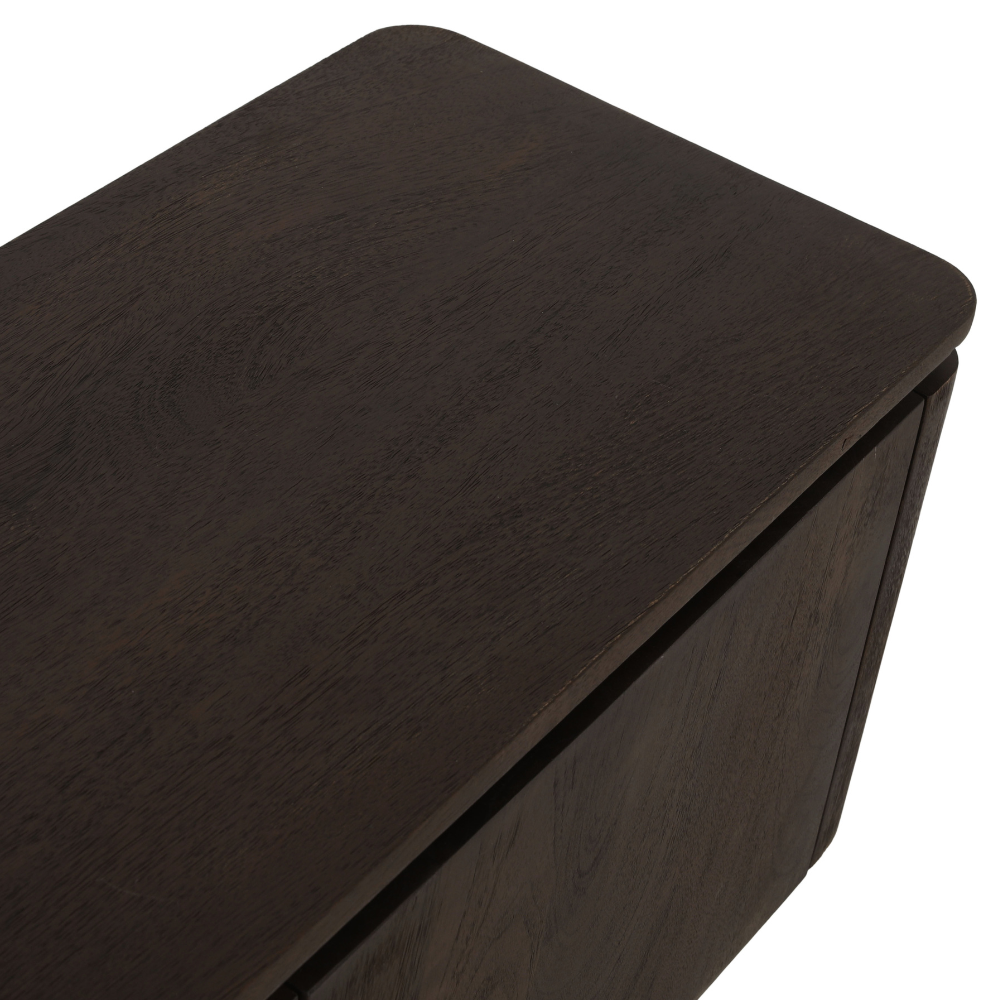 Zwevend Tv-meubel Dallas Bruin Mangohout 210 cm - detailfoto 4