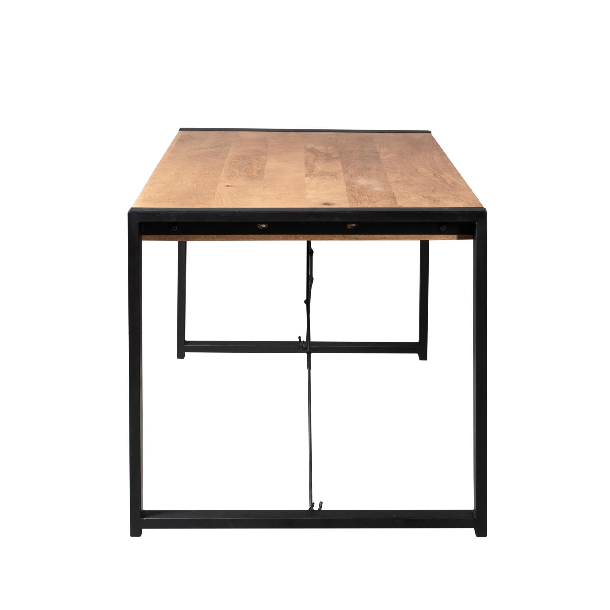 Rechthoekige eettafel Britt Naturel Mangohout 140 cm