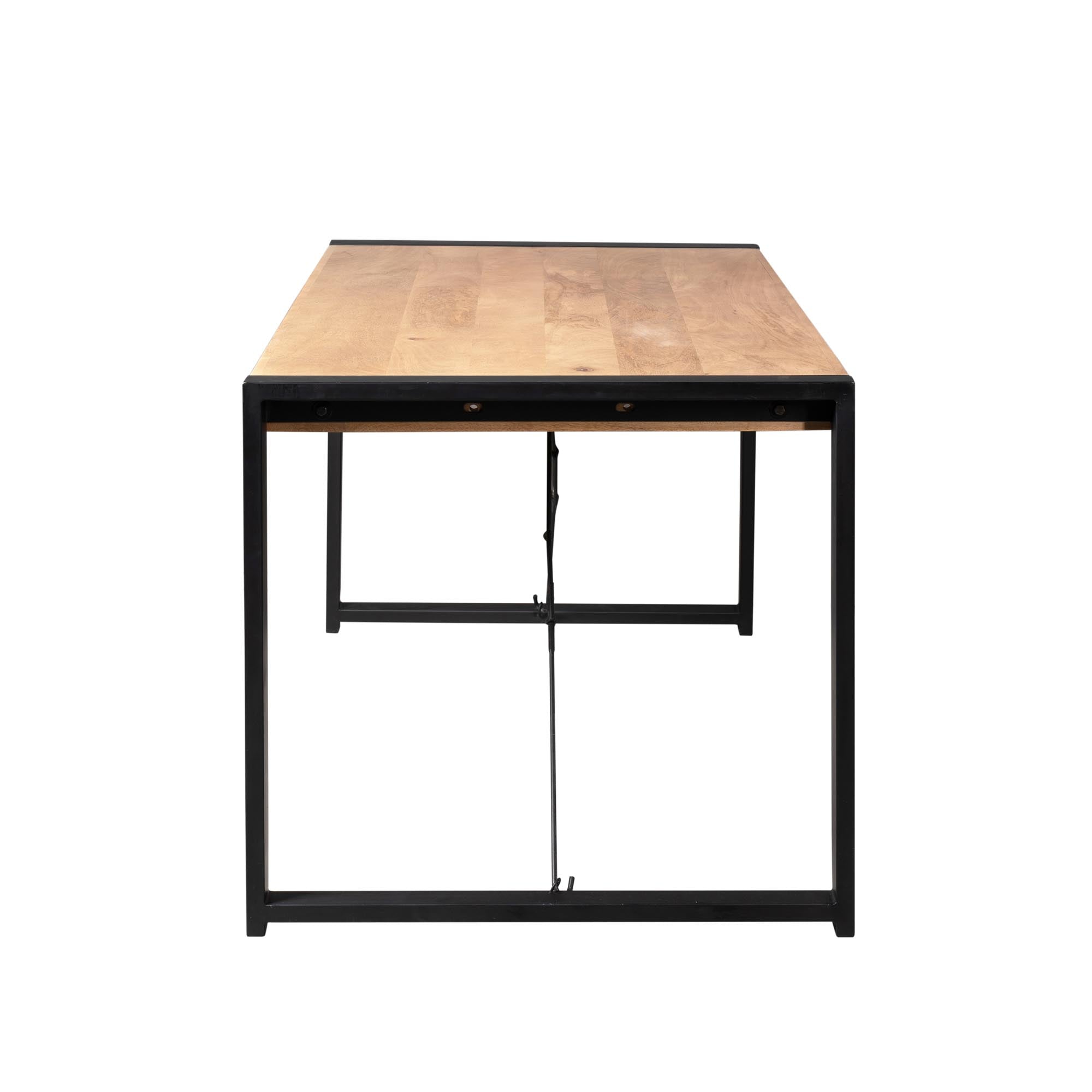 Rechthoekige eettafel Britt Naturel Mangohout  200 cm