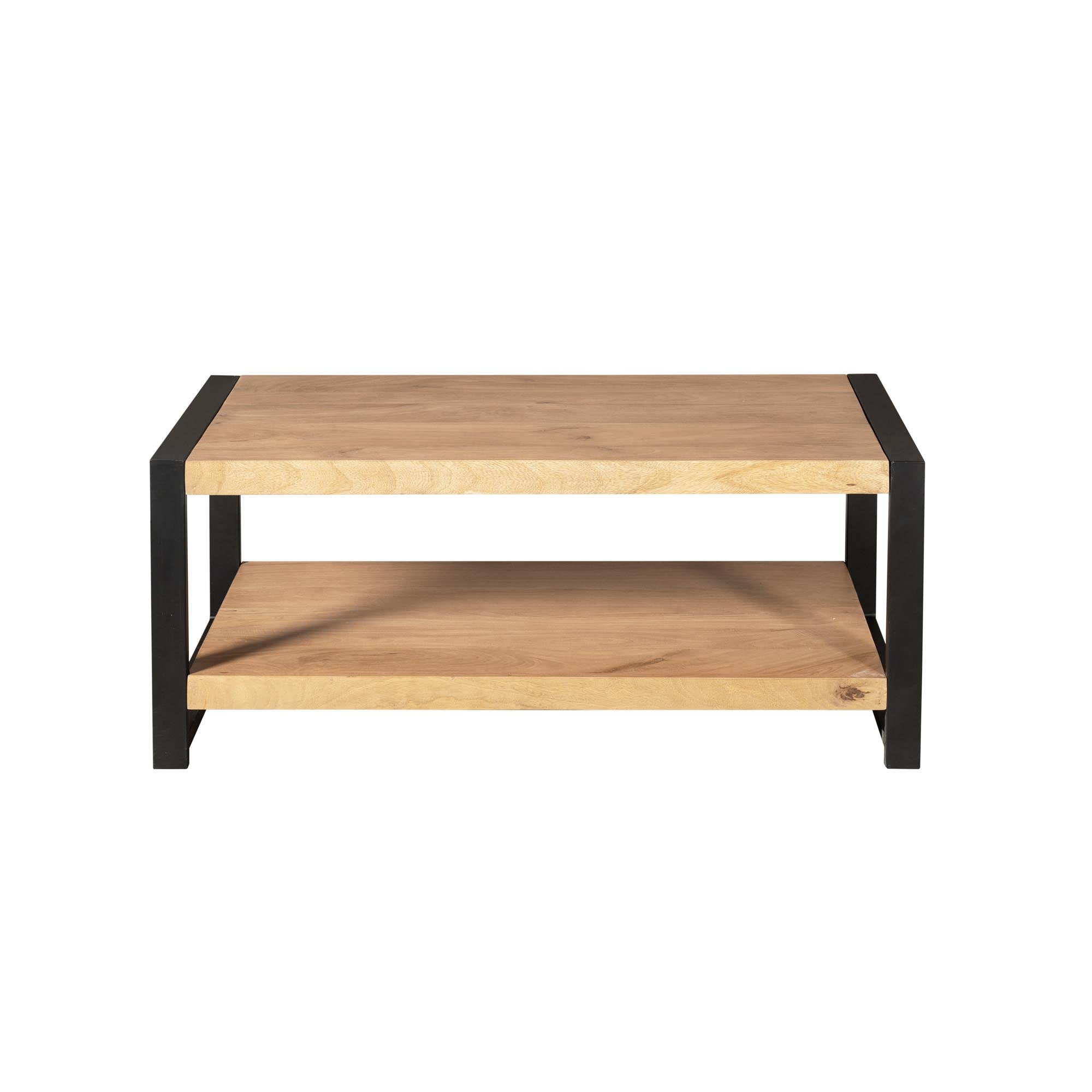 Salontafel Britt met onderblad Naturel Mangohout  110 cm