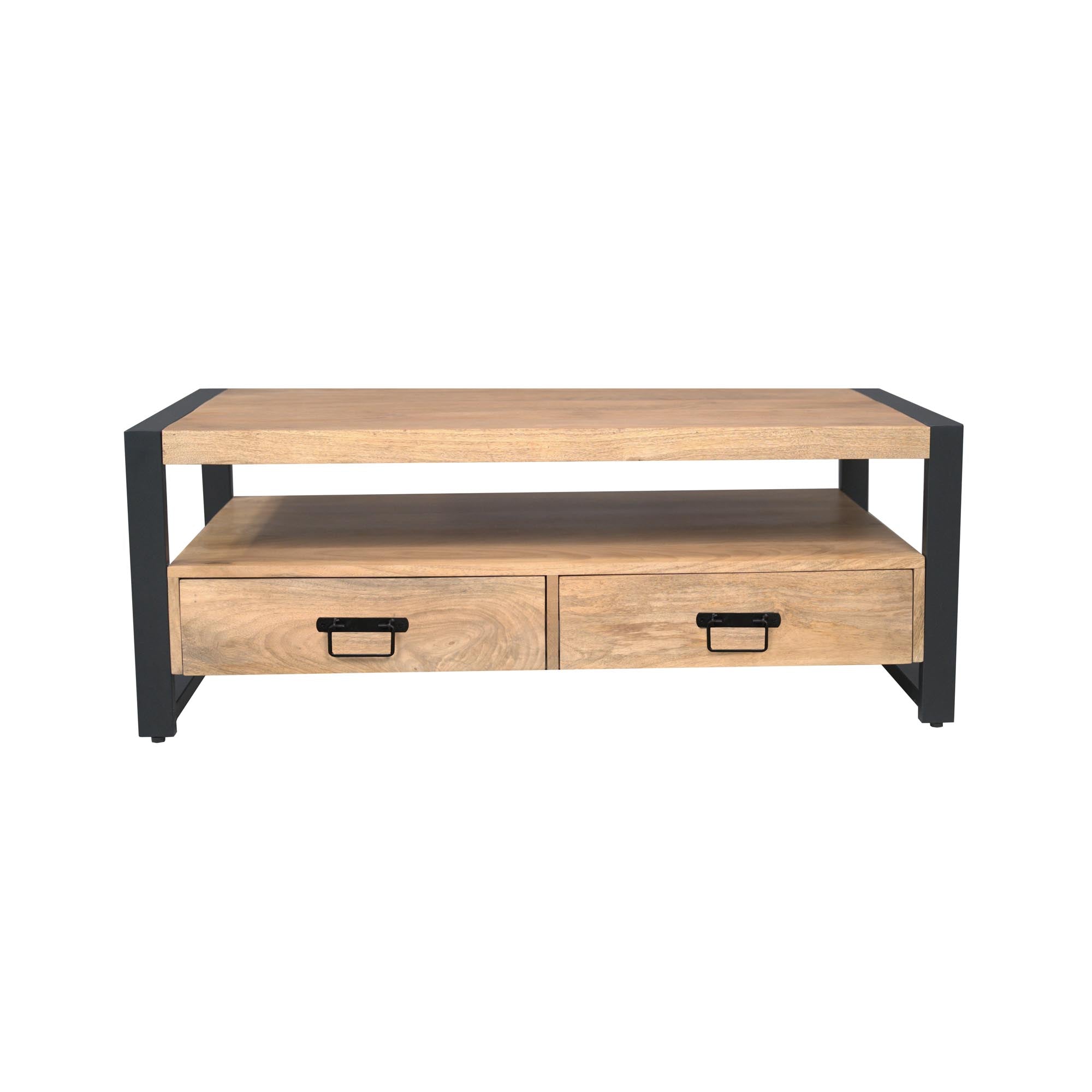 Salontafel Britt met vier lades Naturel  Mangohout  120 cm