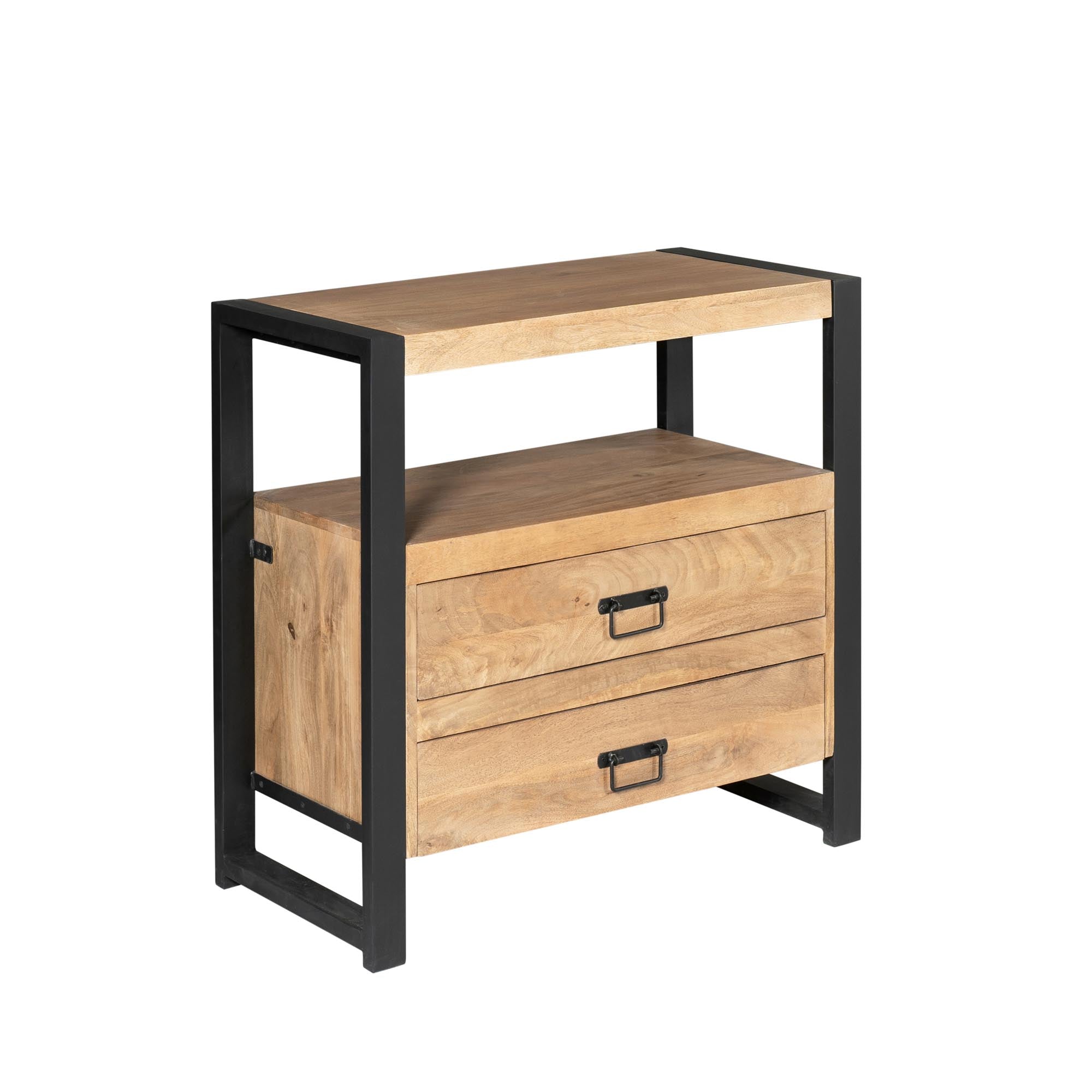Ladenkast Britt Naturel Mangohout  80 cm
