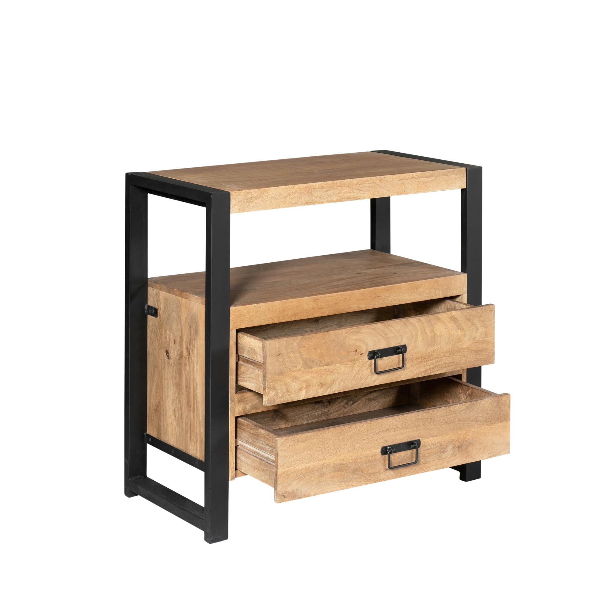 Ladenkast Britt Naturel Mangohout  80 cm