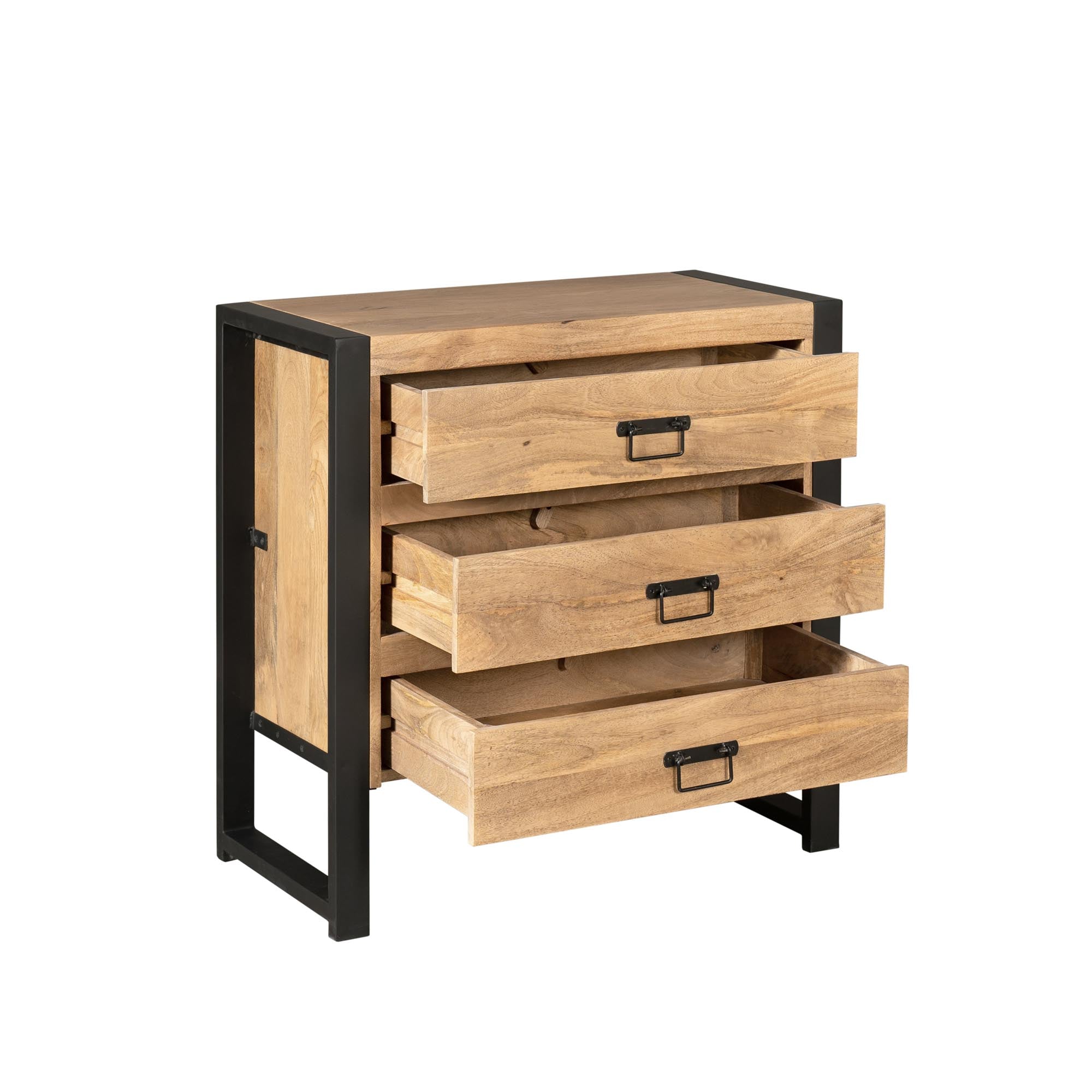 Ladenkast Britt Naturel Mangohout  80 cm