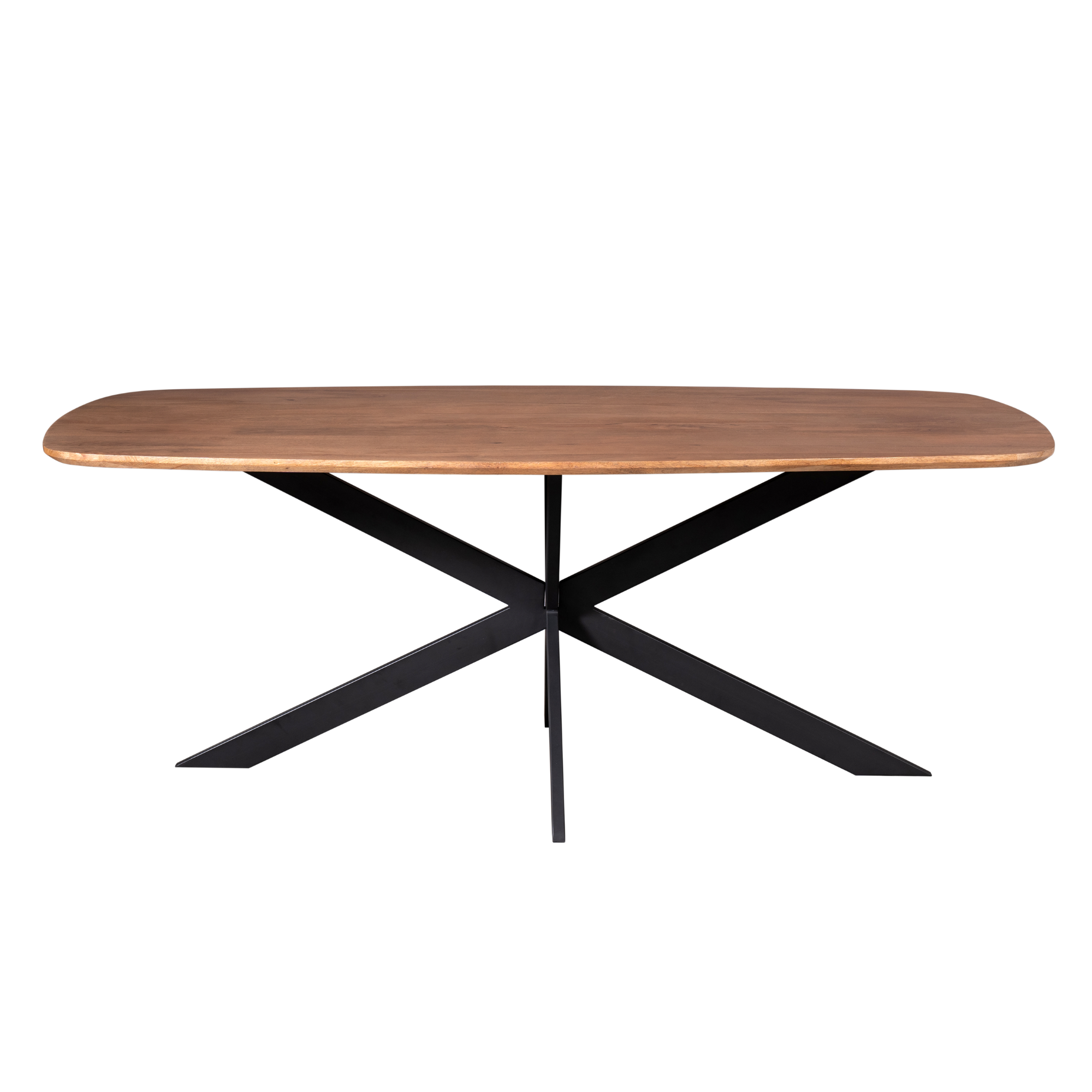 Deens ovale eettafel Elegance Naturel Mangohout 200 cm