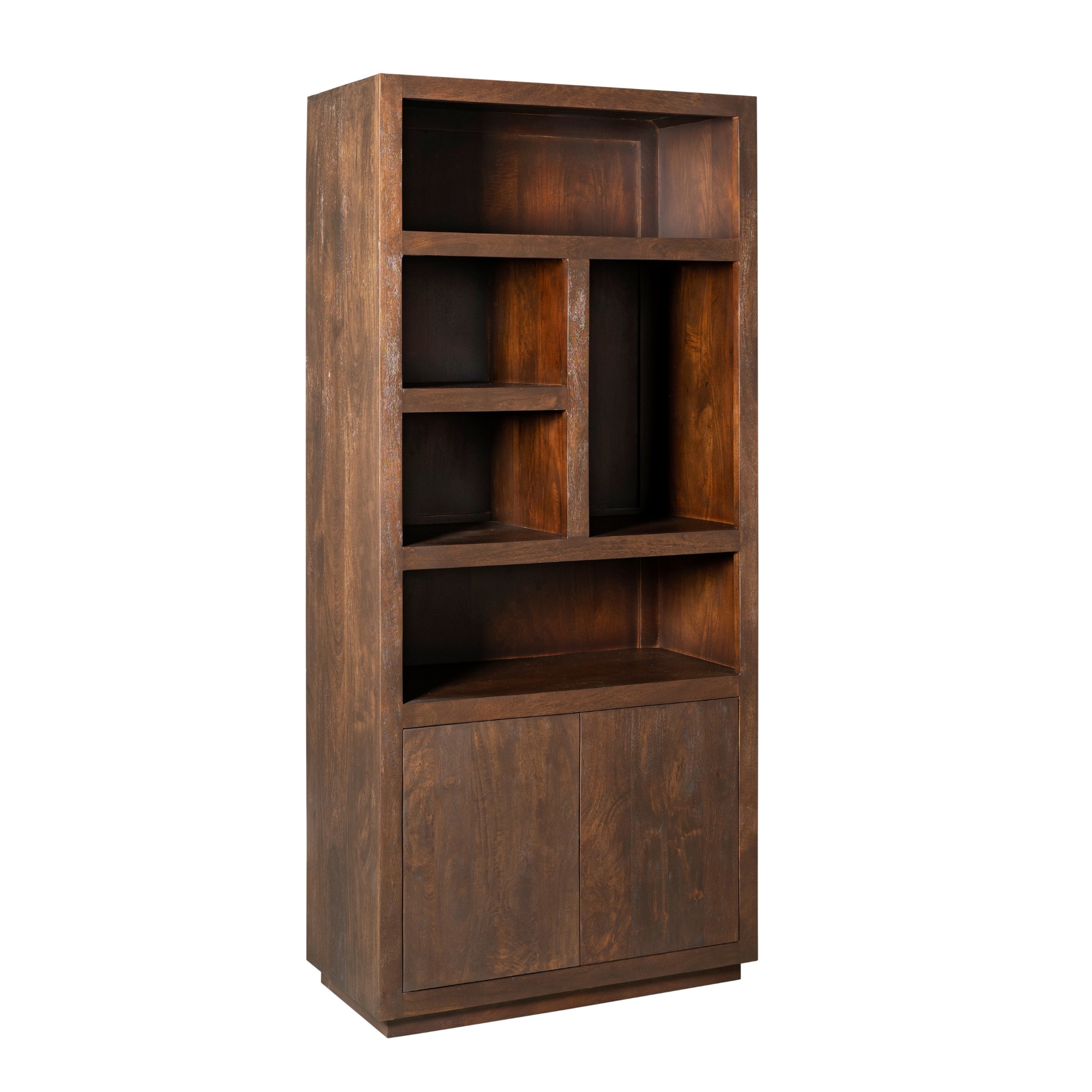 Vakkenkast Brussel Bruin Mangohout 90 cm