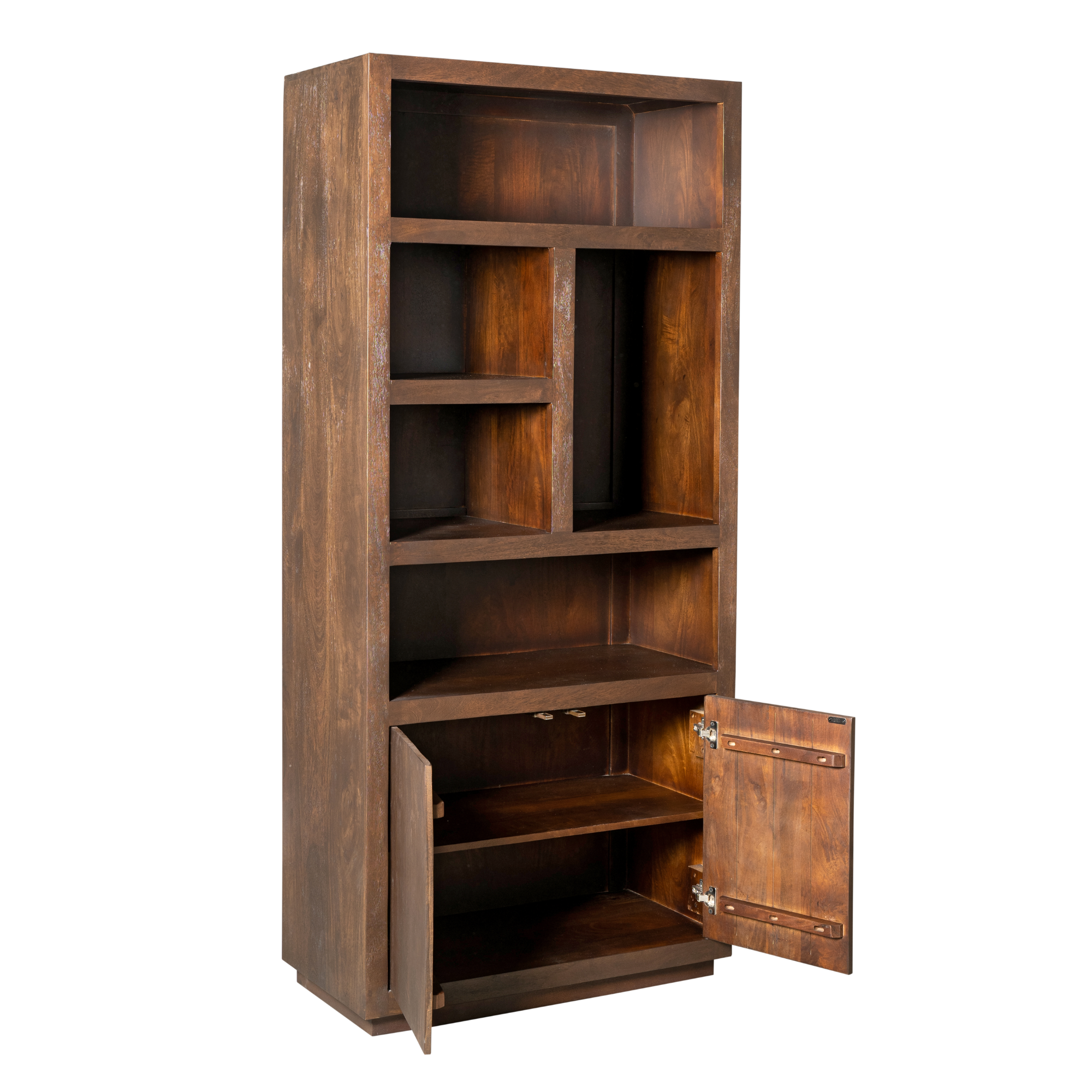 Vakkenkast Brussel Bruin Mangohout 90 cm