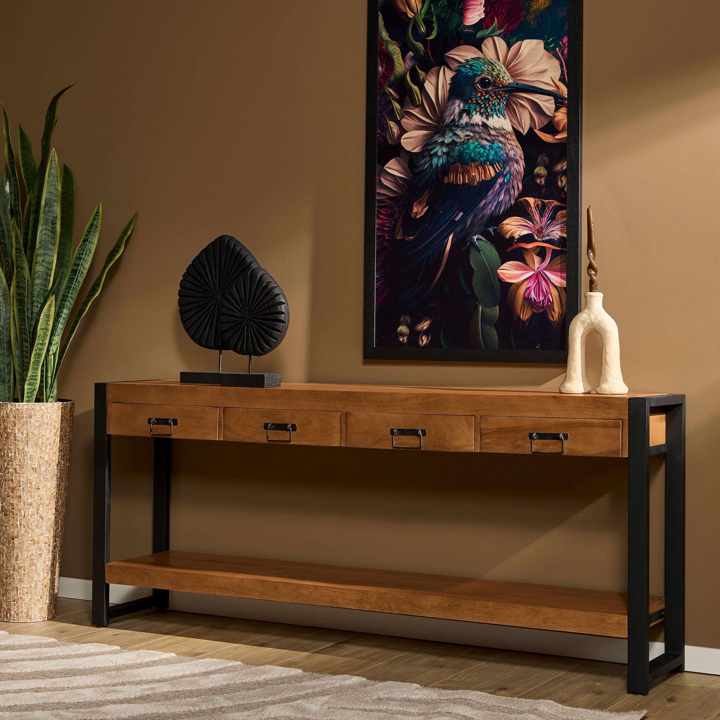 Sidetable Boaz Naturel Mangohout 180 cm