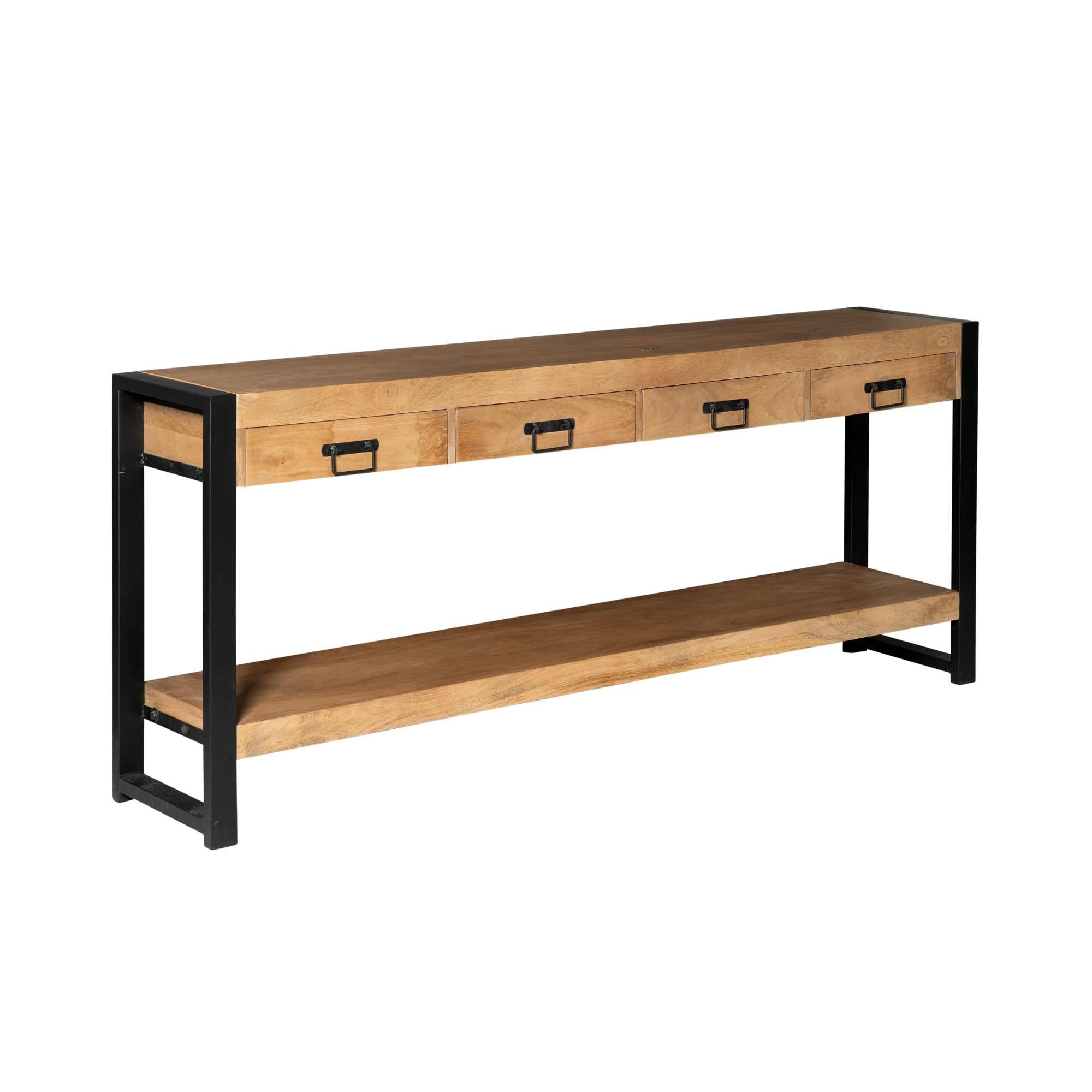 Sidetable Boaz Naturel Mangohout 180 cm