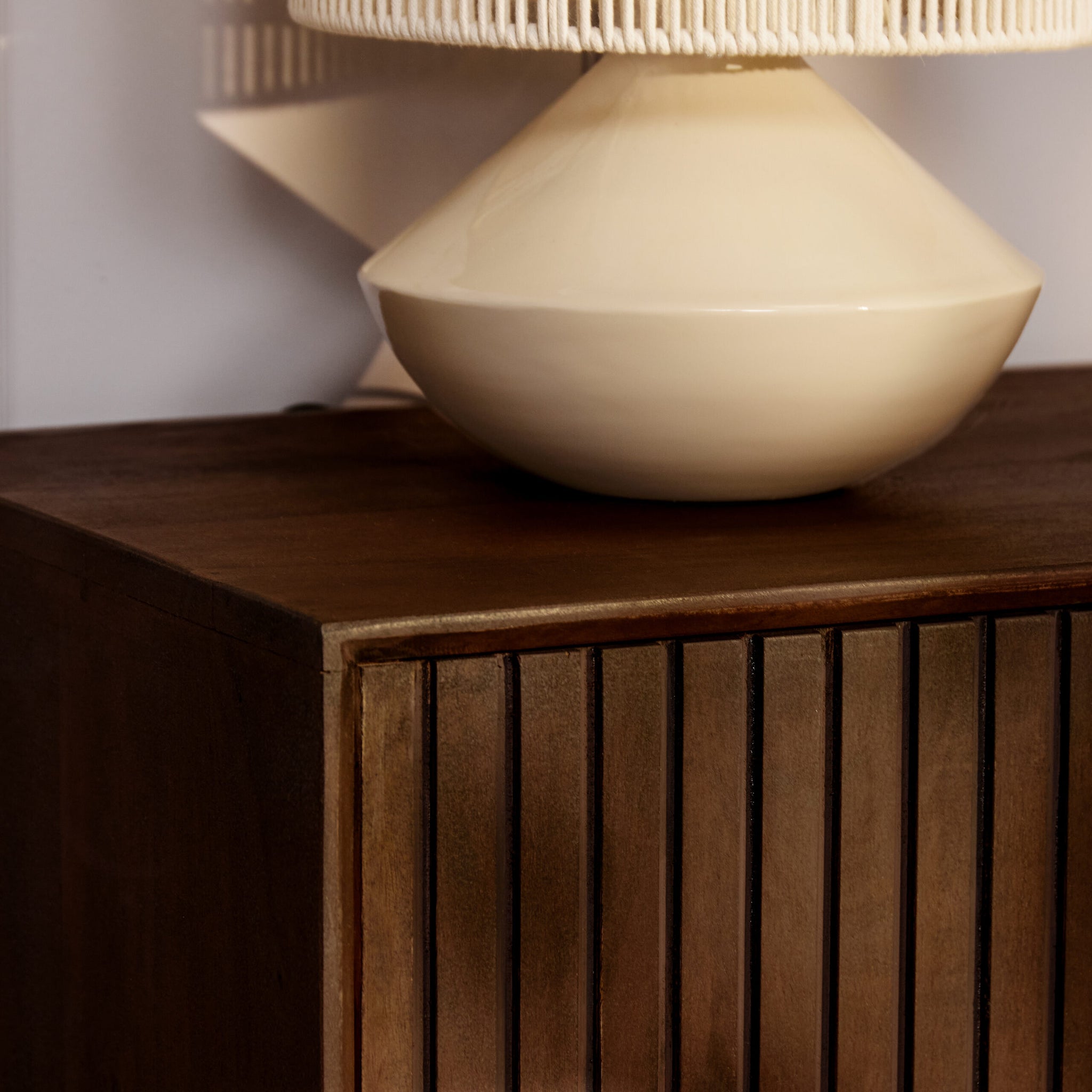 Tv meubel Madison Bruin Mangohout 210 cm