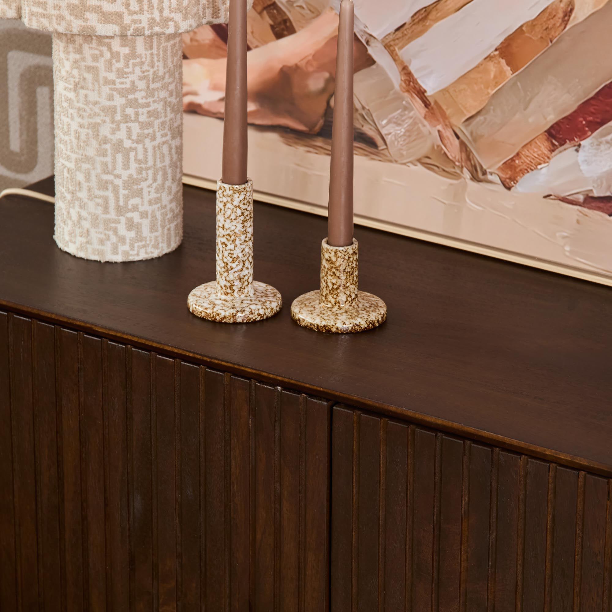Tv-meubel Madison Walnoot 210 cm detail