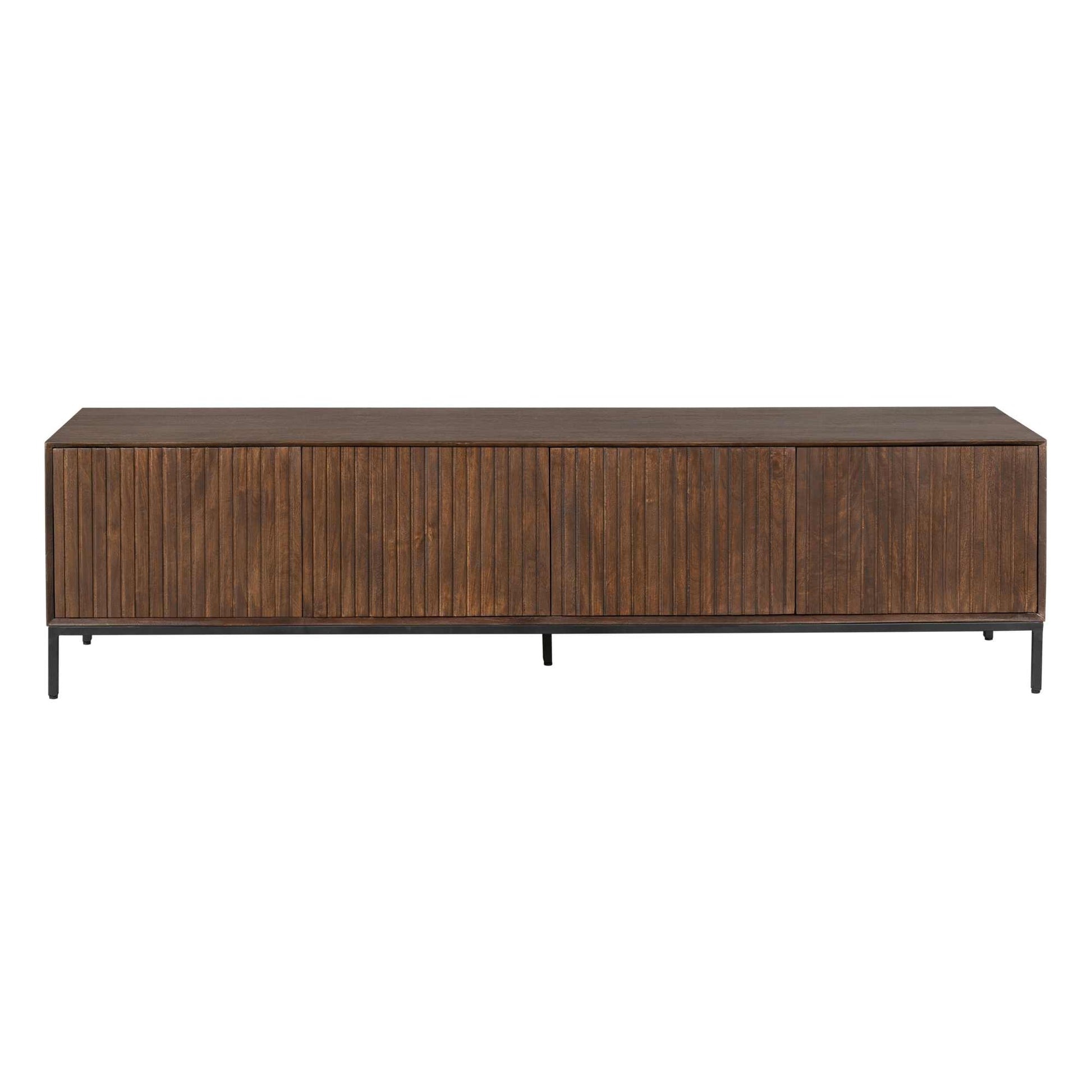 Tv-meubel Madison Walnoot 210 cm mangohout