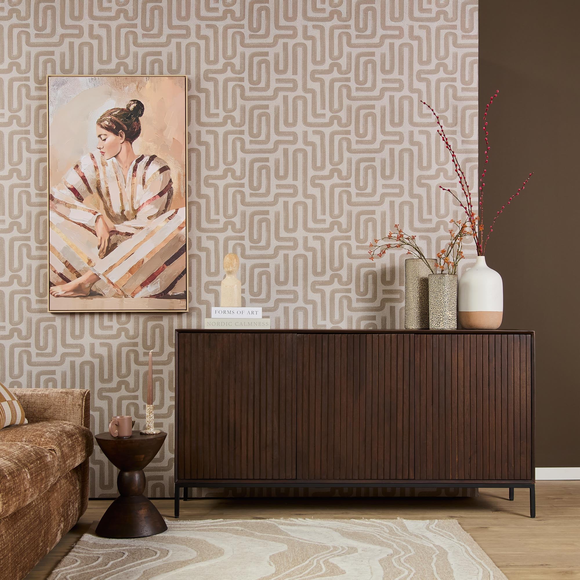 Dressoir Madison walnoot 165 cm mangohout