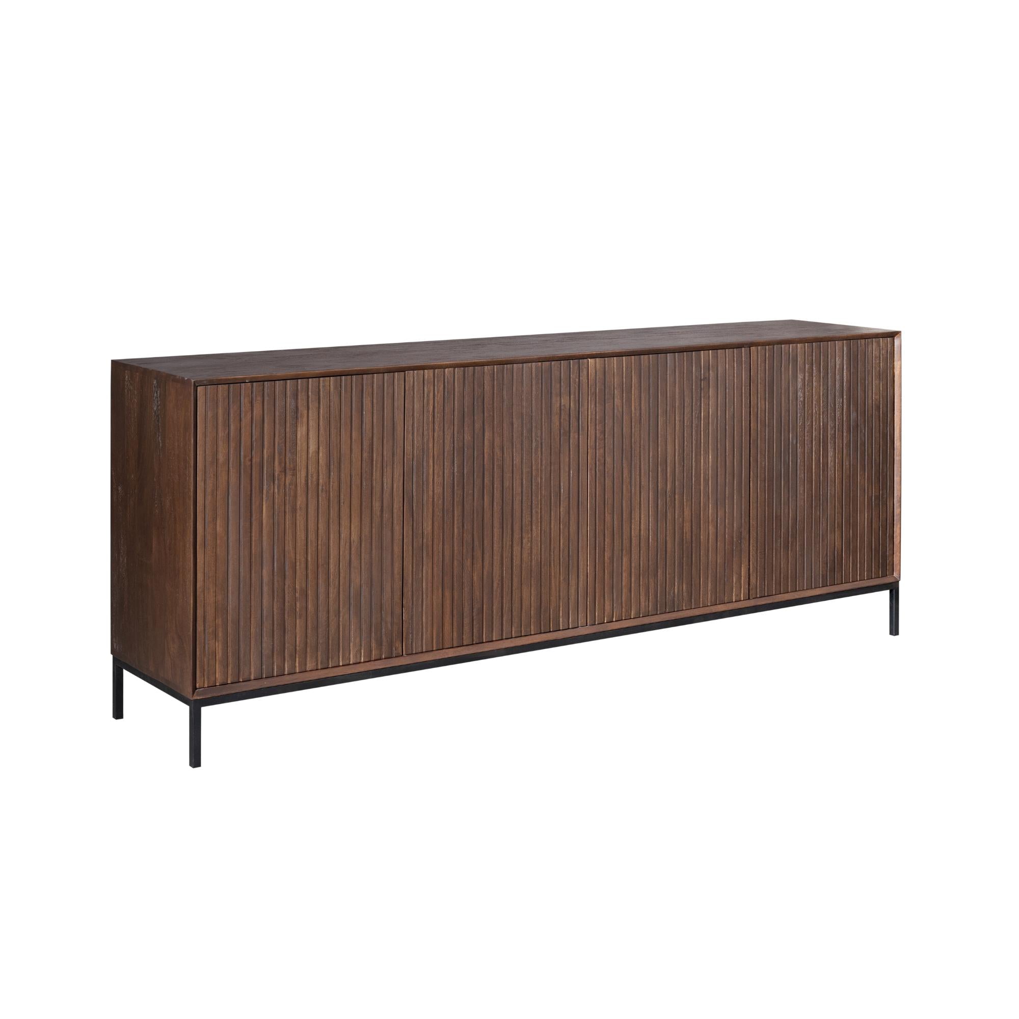 Dressoir Madison Bruin Mangohout 210 cm