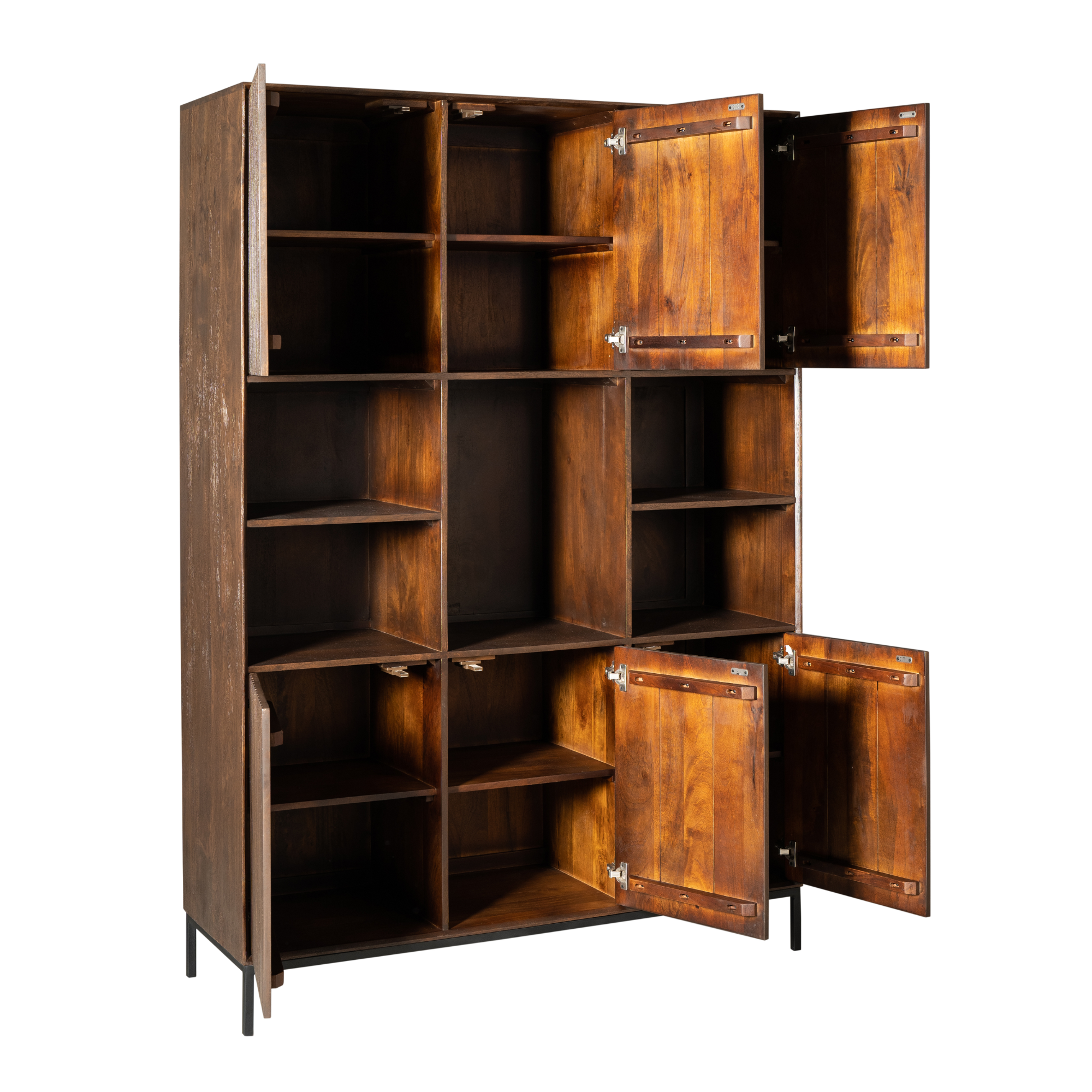 Vakkenkast Madison XL  Bruin Mangohout 135 cm