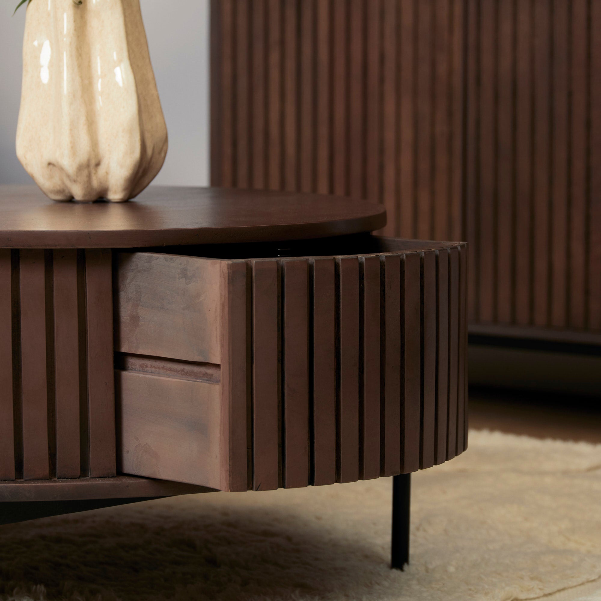 Salontafel Madison Brown | 80 cm | Rond