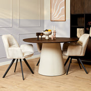 Ronde eettafel Madison Bruin Mangohout 150 cm