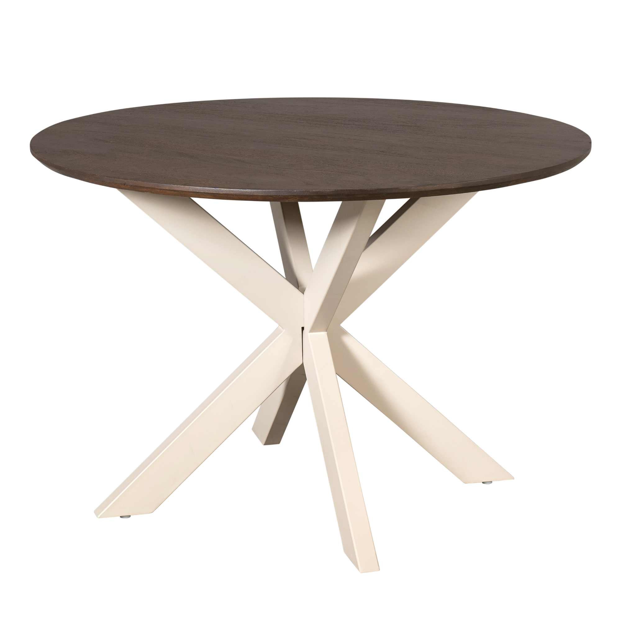 Ronde eettafel Madison Bruin Poot Zand Mangohout 110 cm