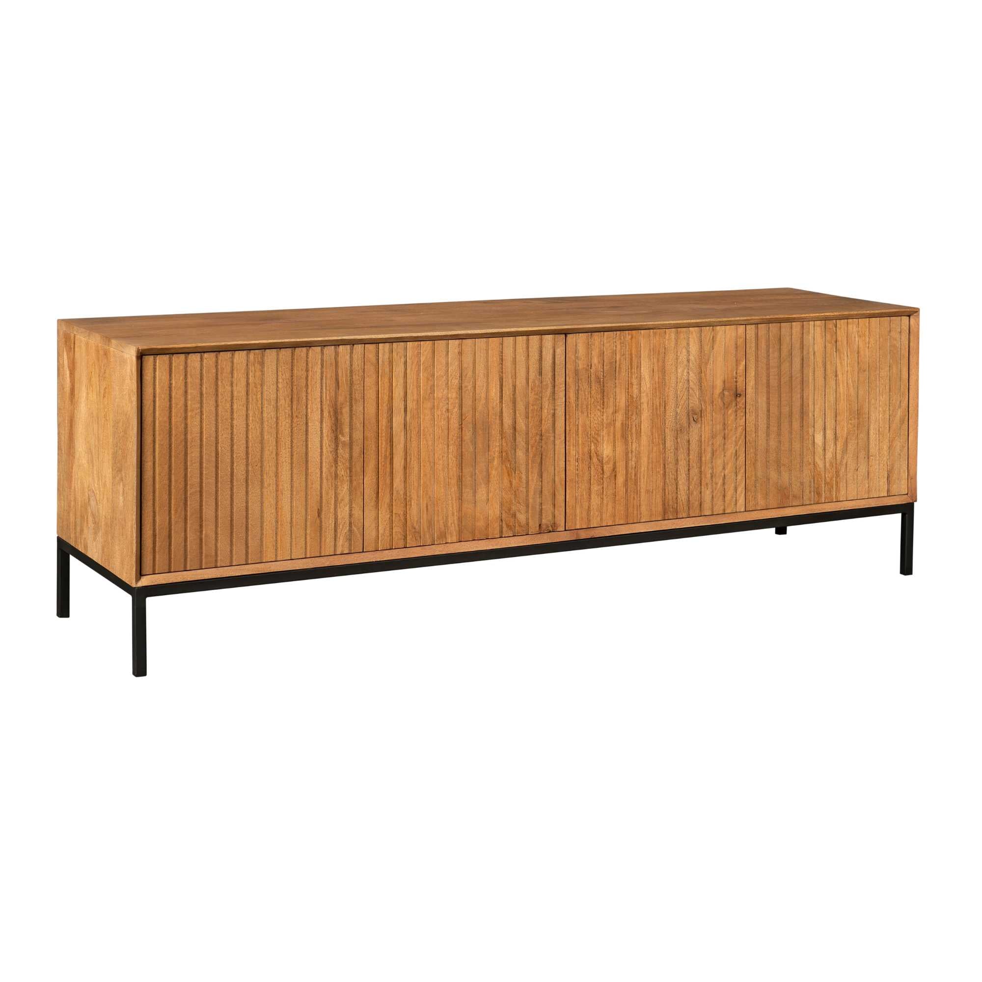 Tv meubel Madison Naturel Mangohout 165 cm