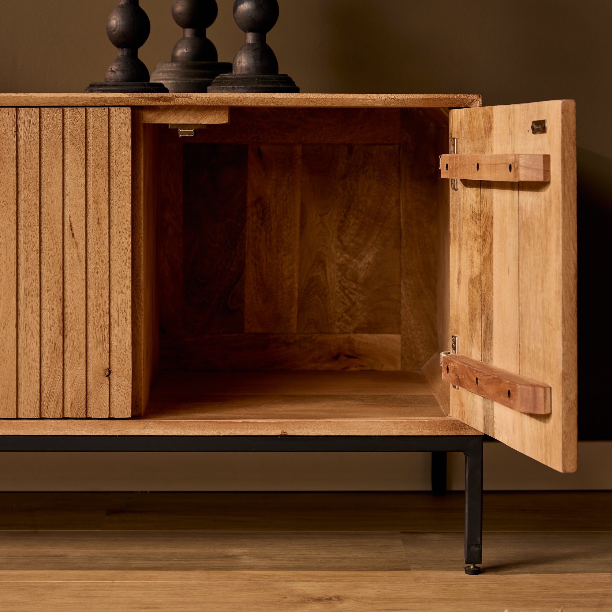 Tv meubel Madison Naturel Mangohout 210 cm