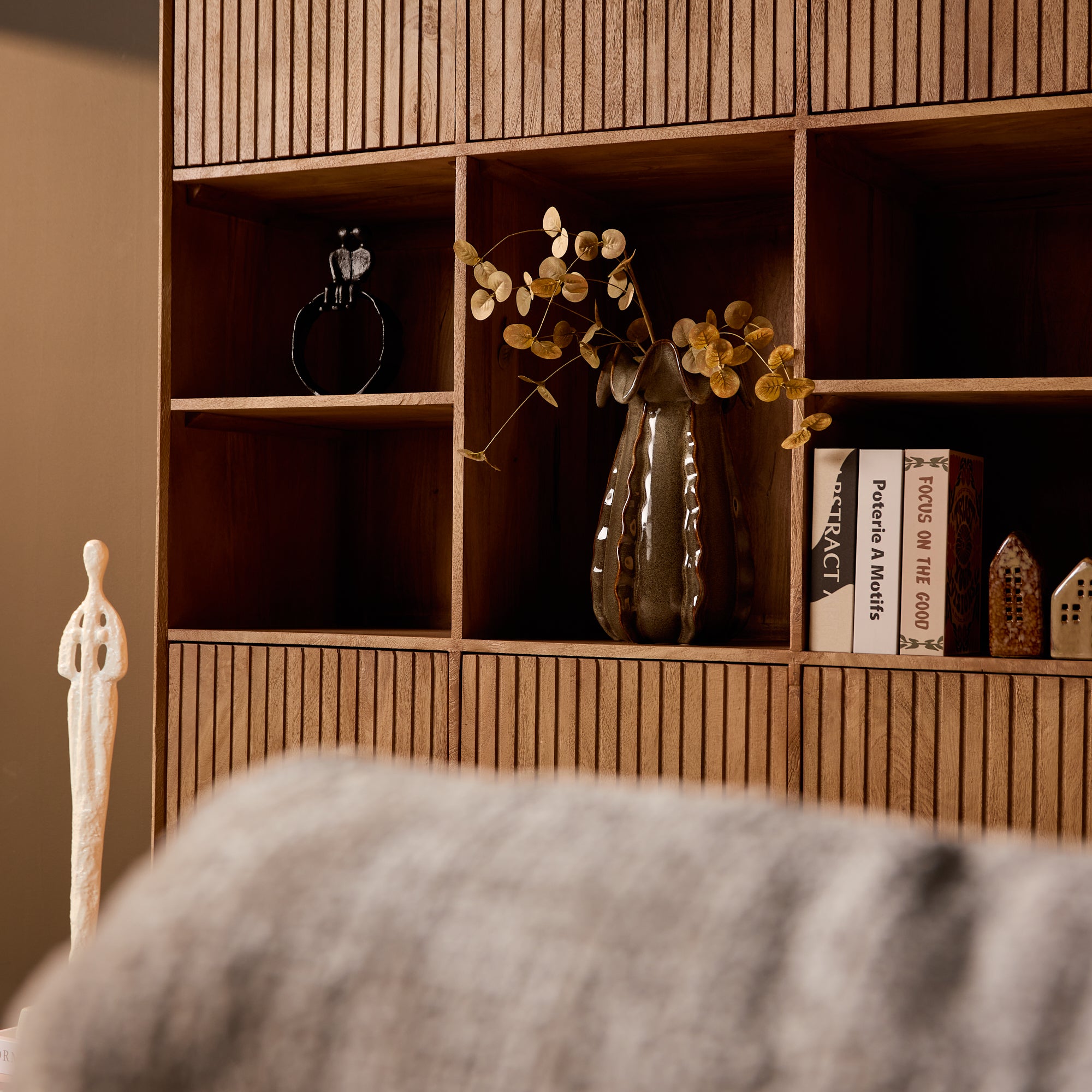 Vakkenkast Madison XL Naturel Mangohout 135 cm