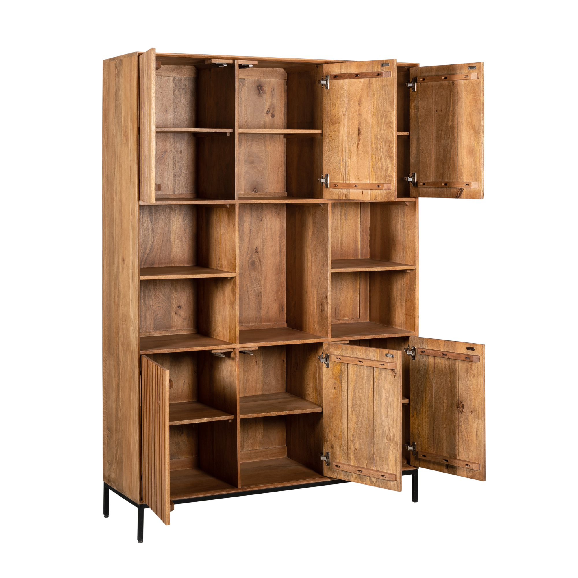 Vakkenkast Madison XL Naturel Mangohout 135 cm