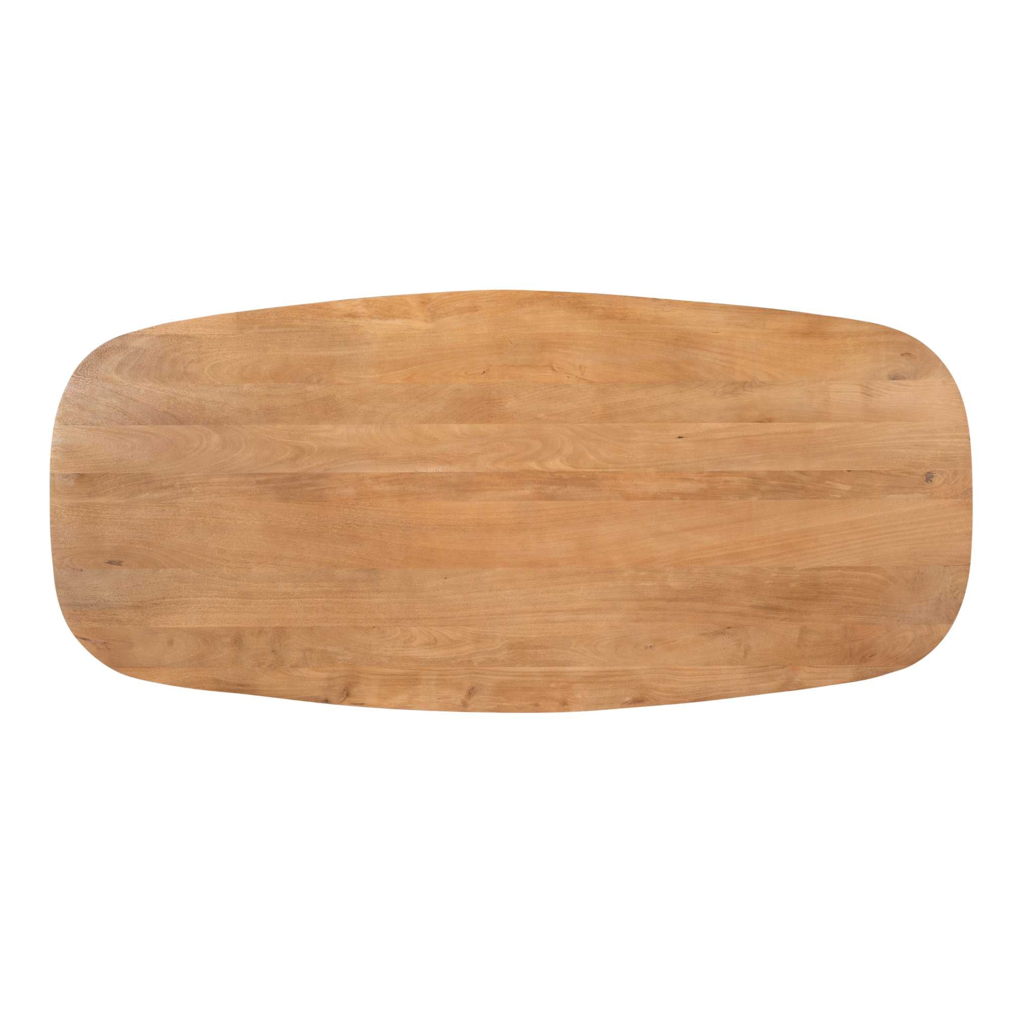 Deens ovale eettafel Madison Naturel Mangohout 240 cm
