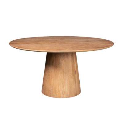 Ronde eettafel Madison kolom poot Naturel Mangohout 130 cm