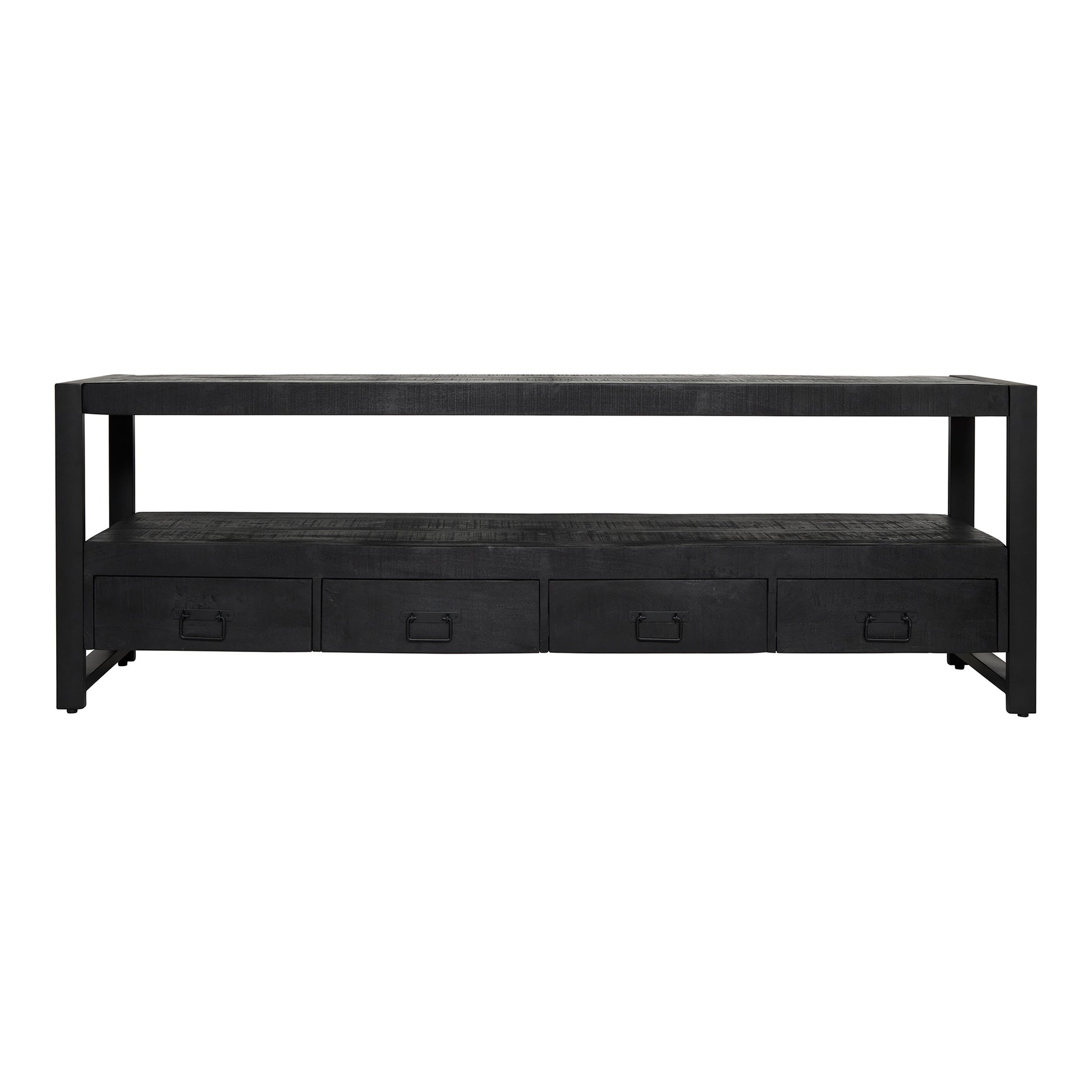 Tv meubel Boaz Zwart Mangohout 180 cm