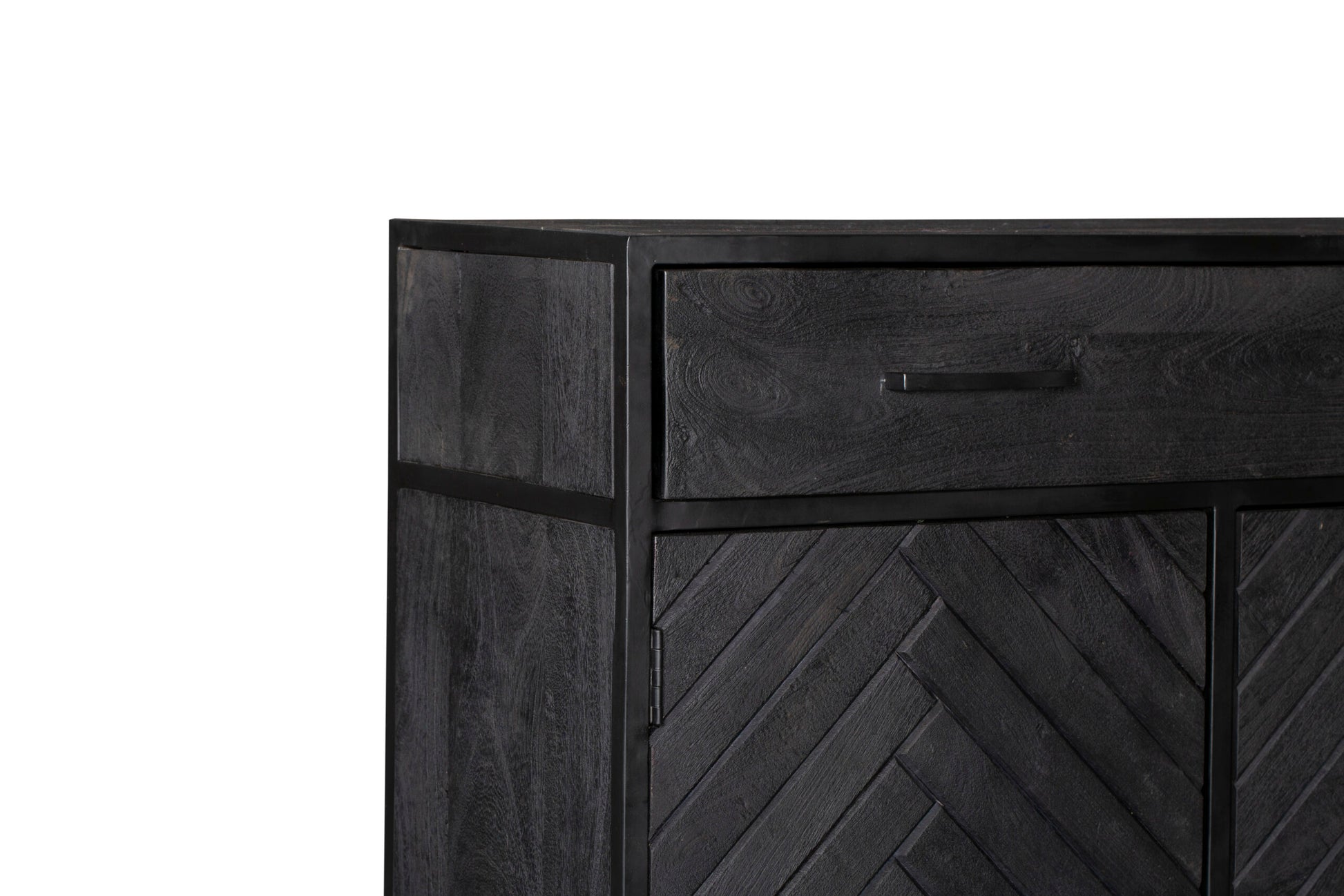 Kabinet New York Zwart Mangohout 100 cm - foto 8