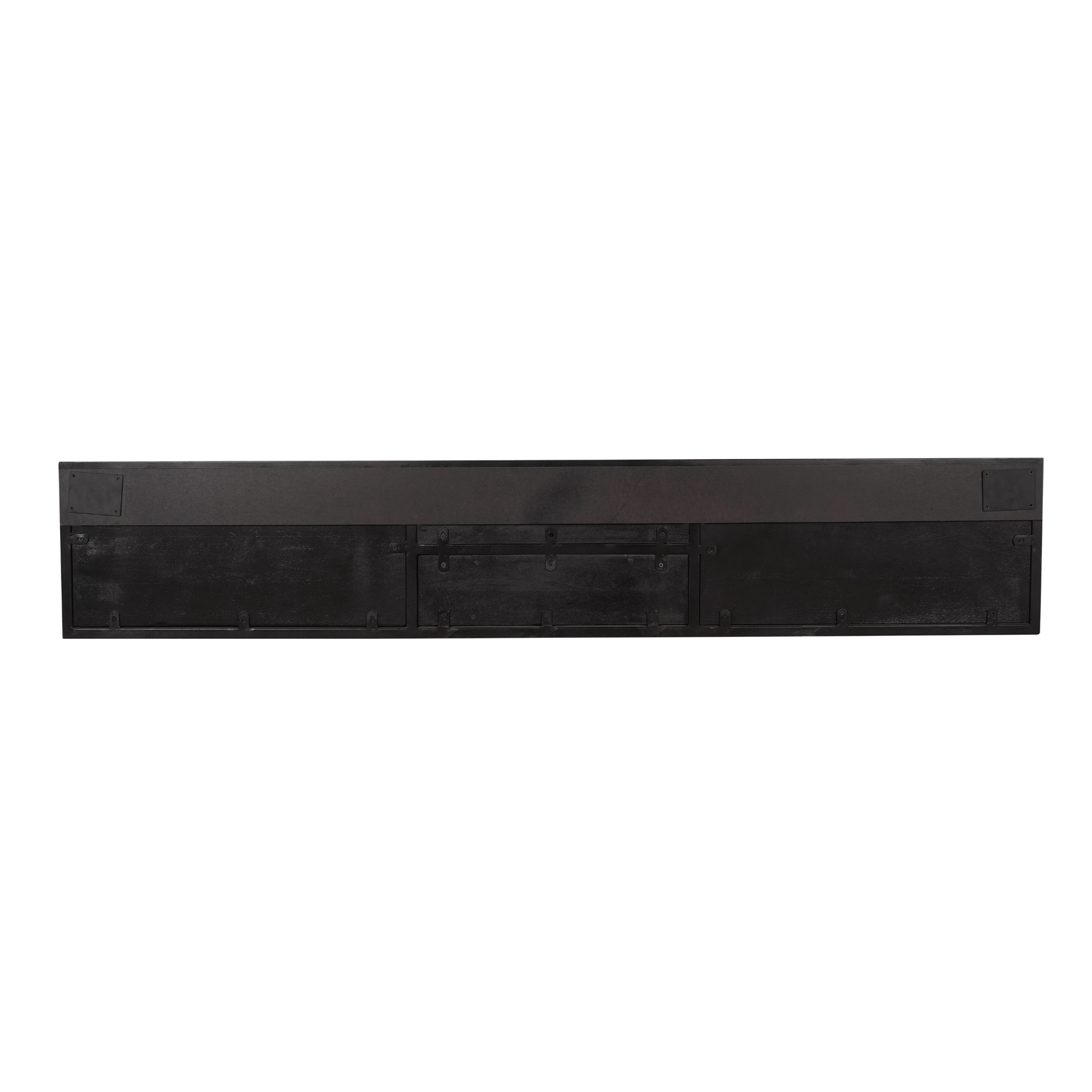 Zwevend tv meubel New York Zwart Mangohout 180 cm
