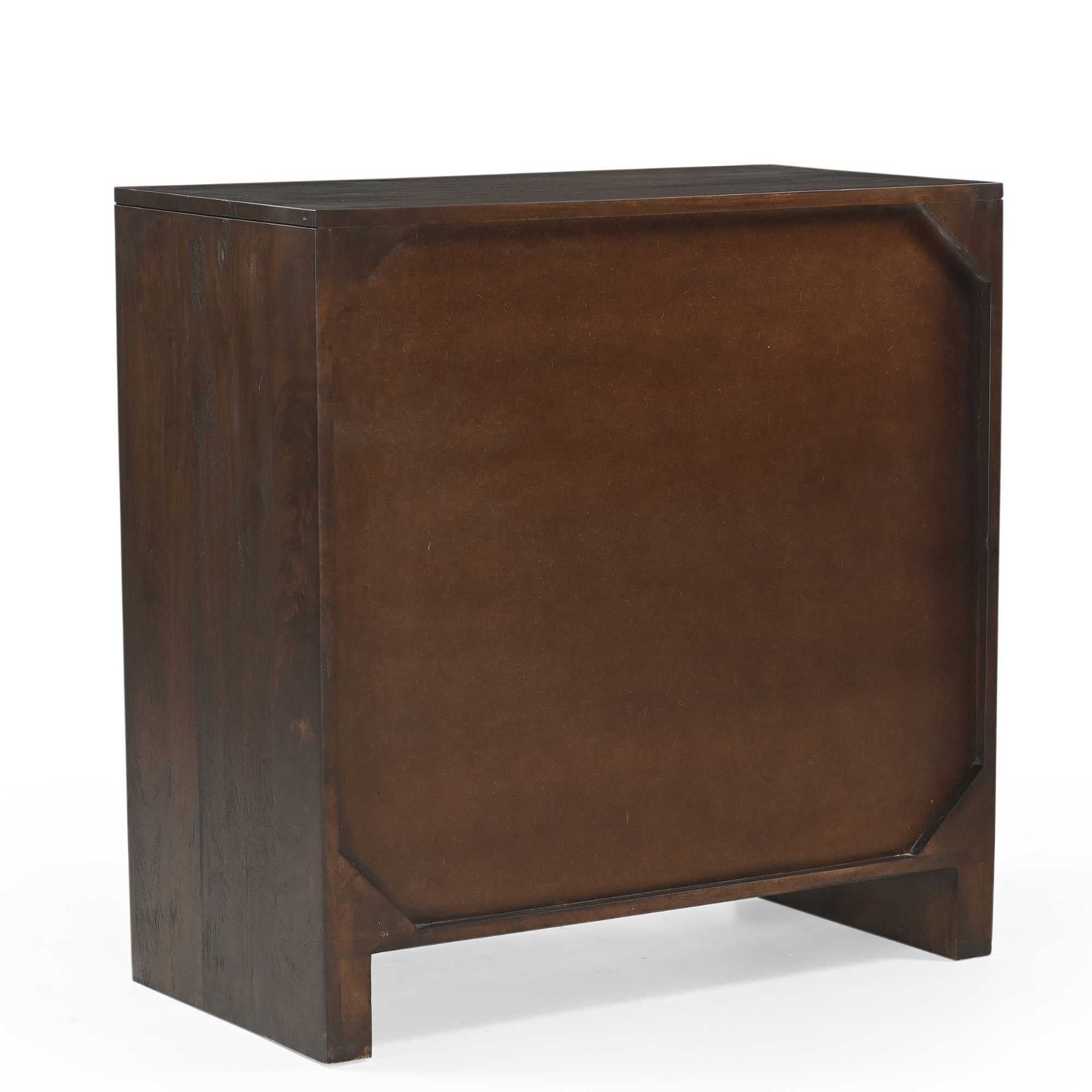Kabinet kastje Zana Bruin Mangohout 80 cm