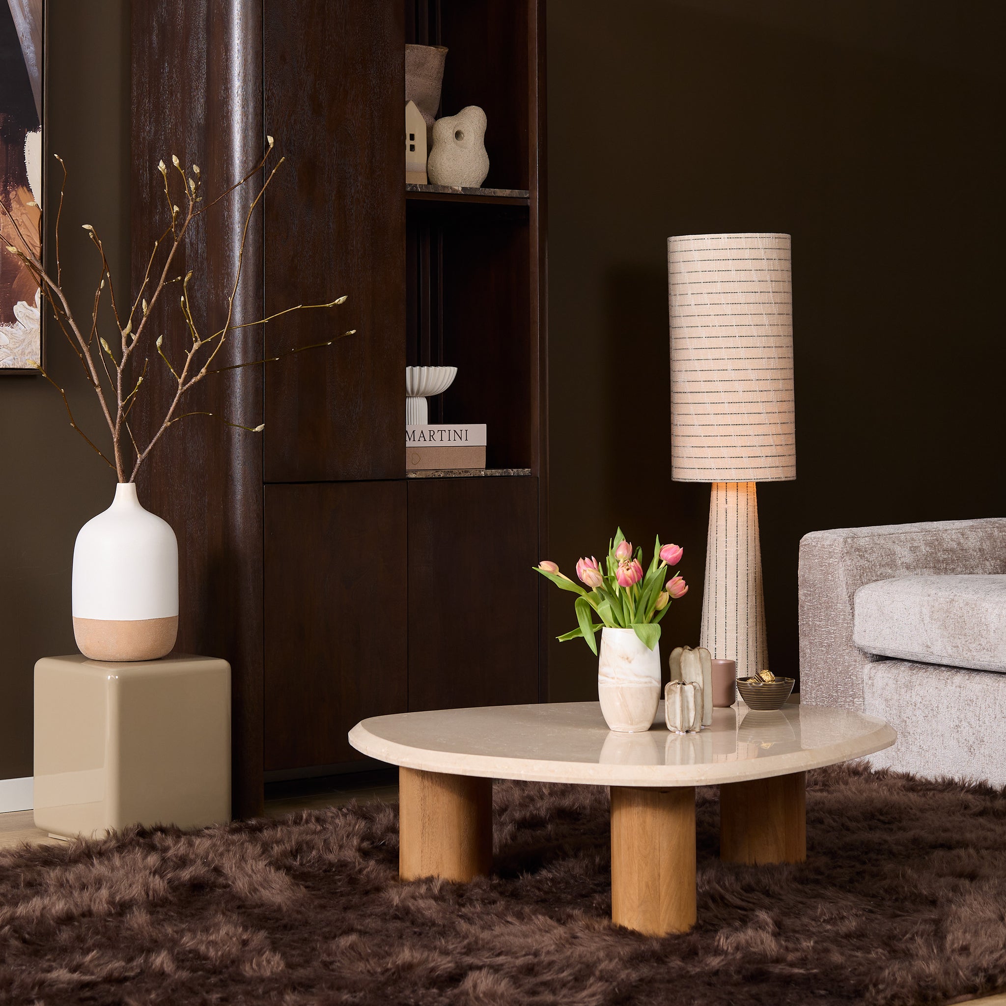 Salontafel Nuv�� Naturel Botticino marmer 100 cm