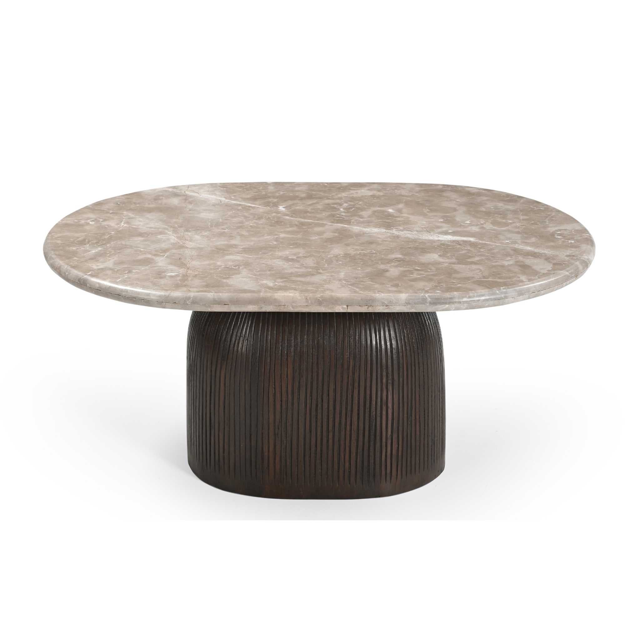 Salontafel Noel Bruin Marmer 90 cm