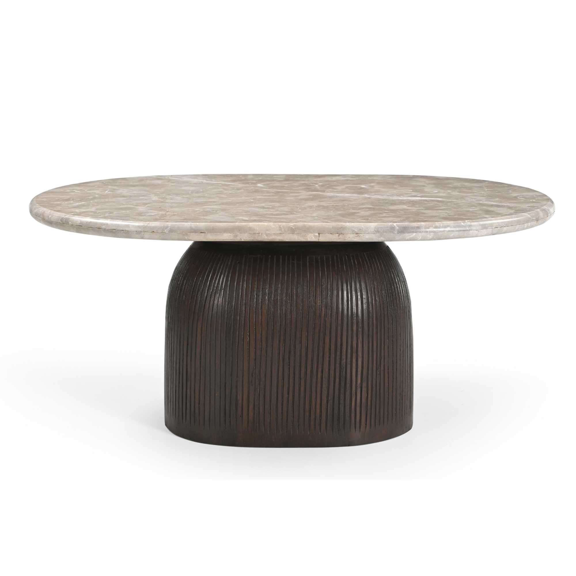Salontafel Noel Bruin Marmer 90 cm