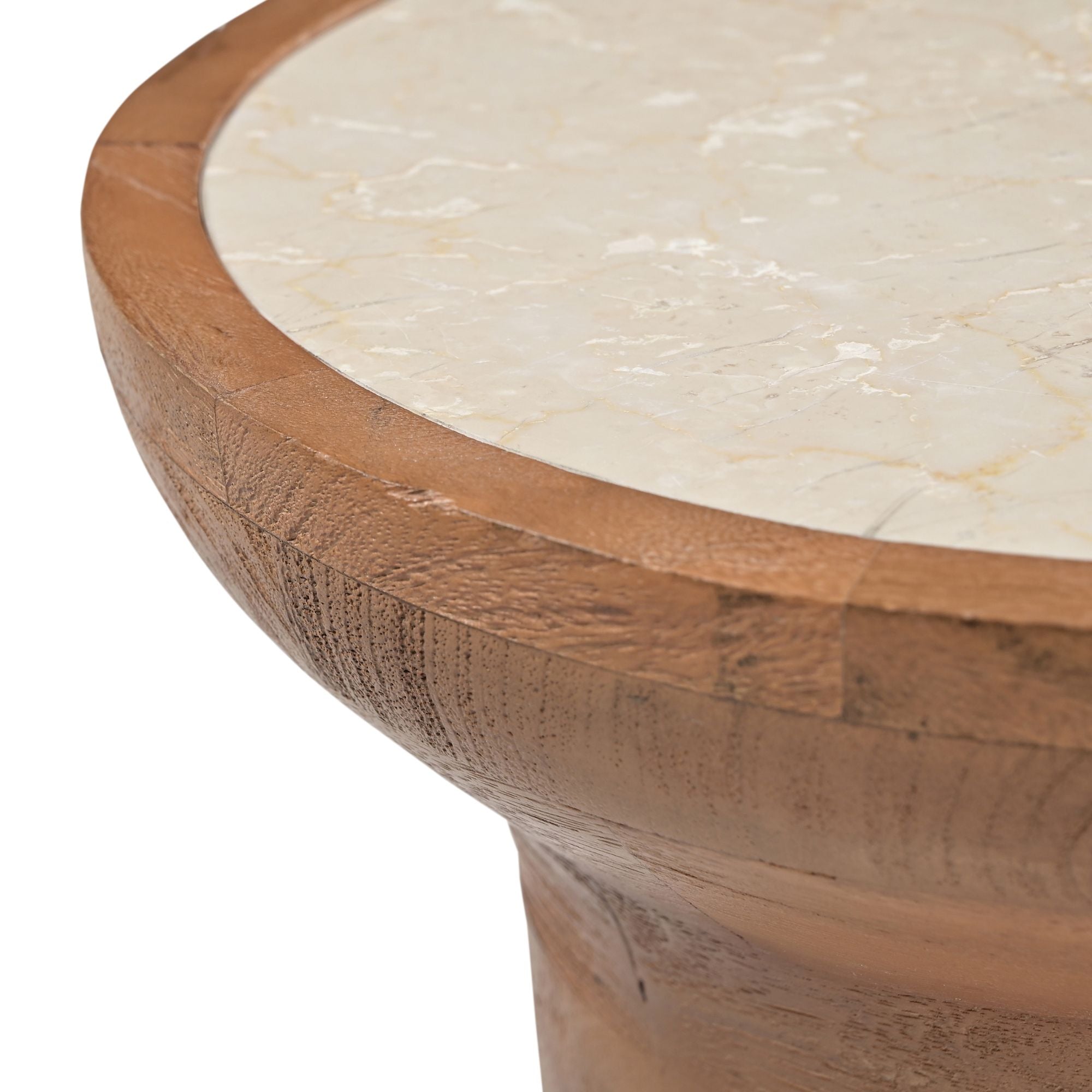 Bijzettafel Zo�� Naturel Travertin 33 cm