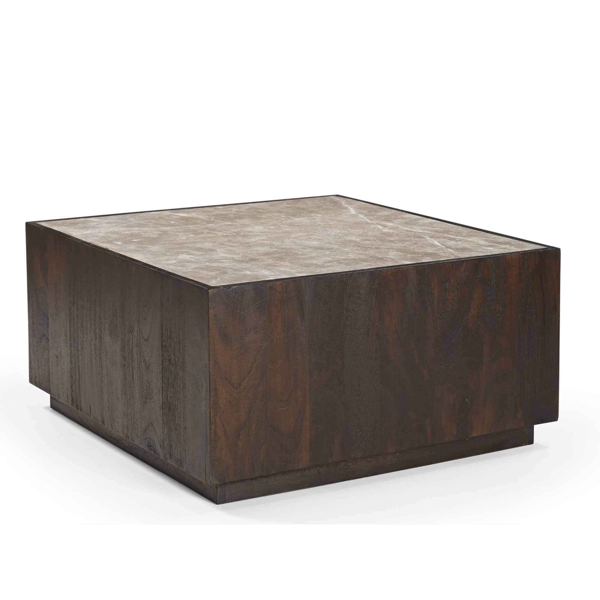Salontafel Moos Bruin Marmer 80 cm