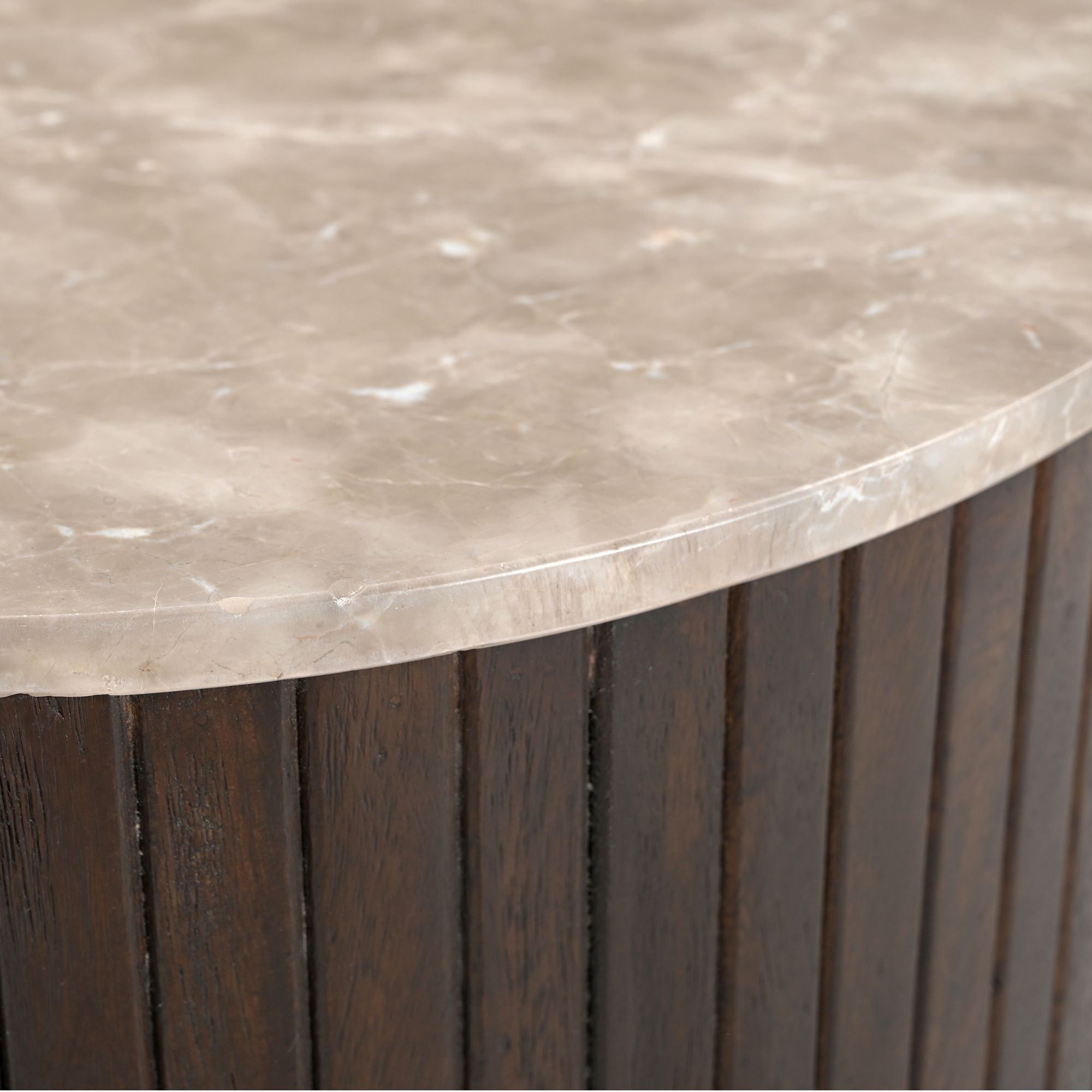 Salontafel Nomi Bruin Marmer 84 cm