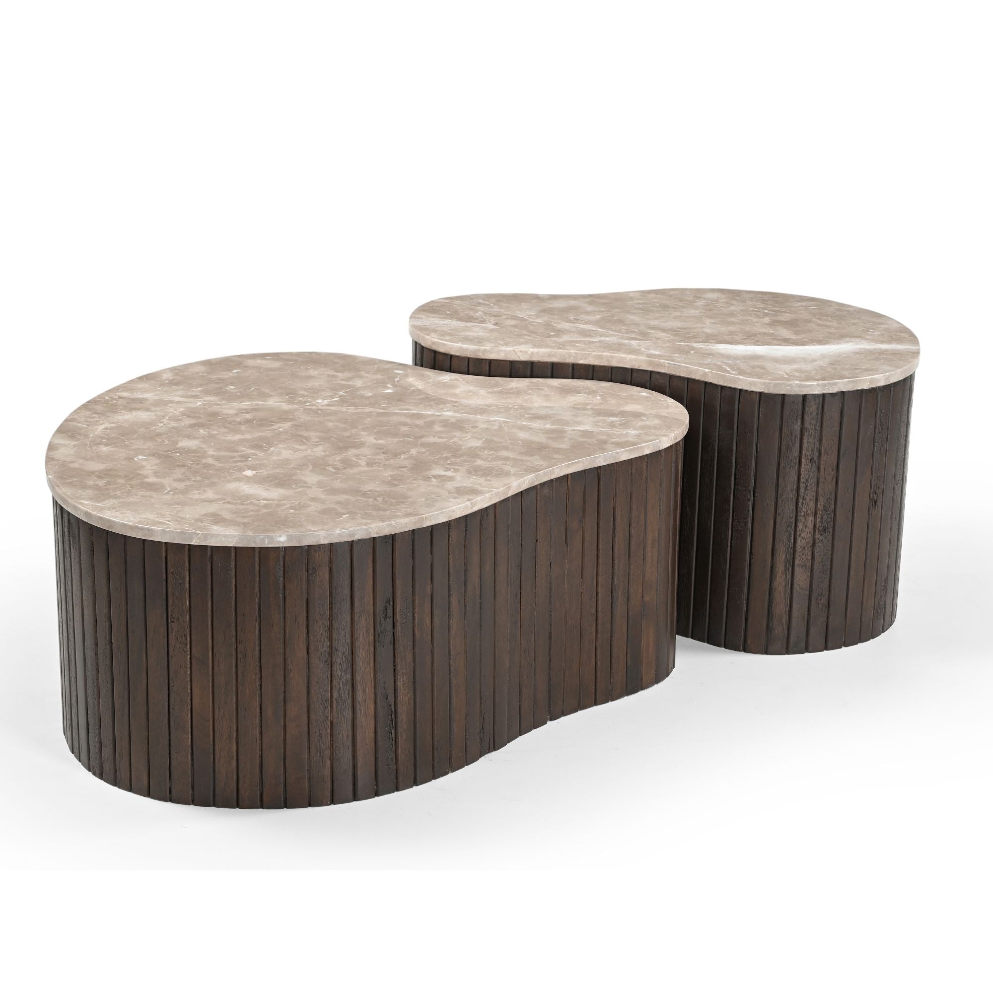 Salontafel Nomi Bruin Marmer 84 cm