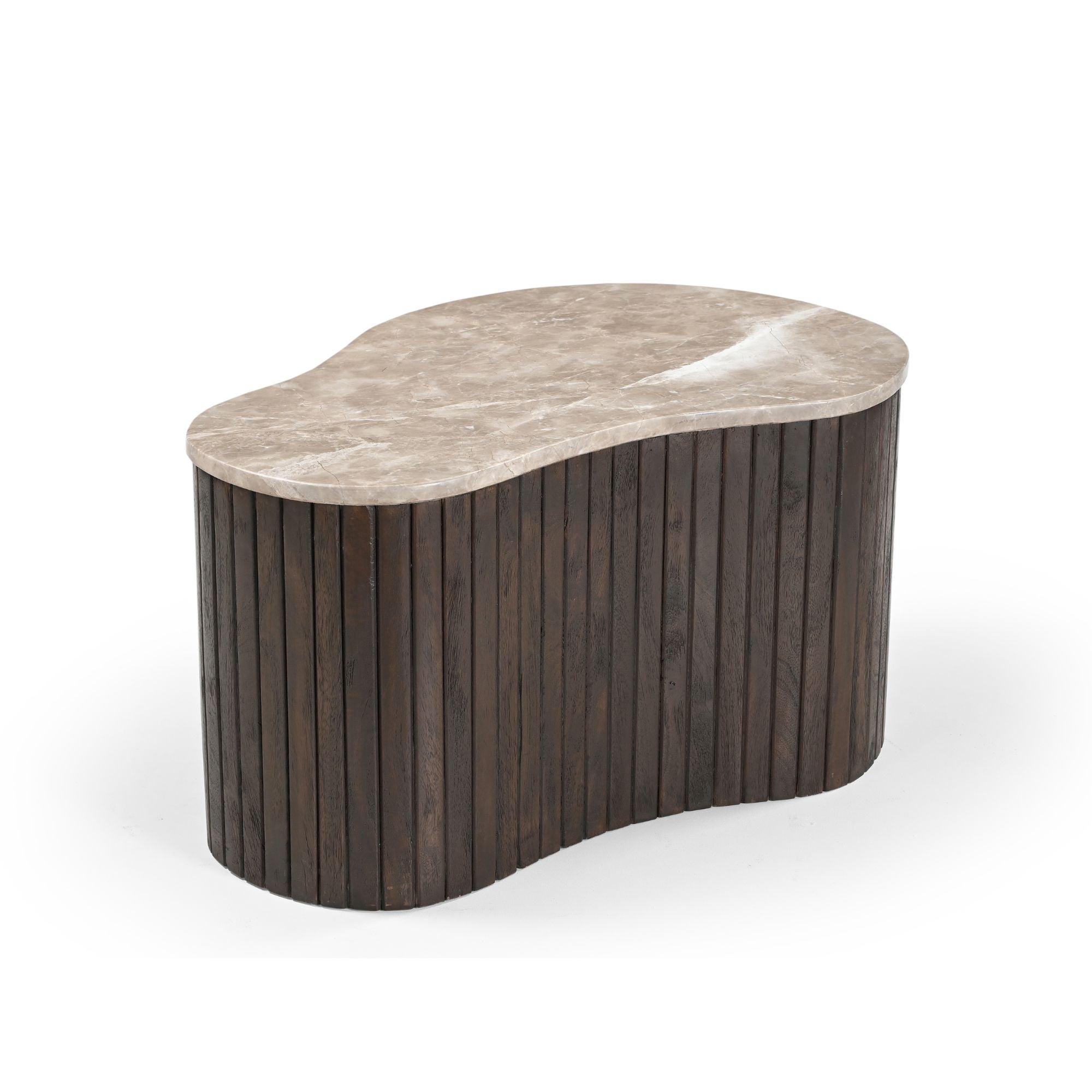 Salontafel Nomi Bruin Marmer 70 cm