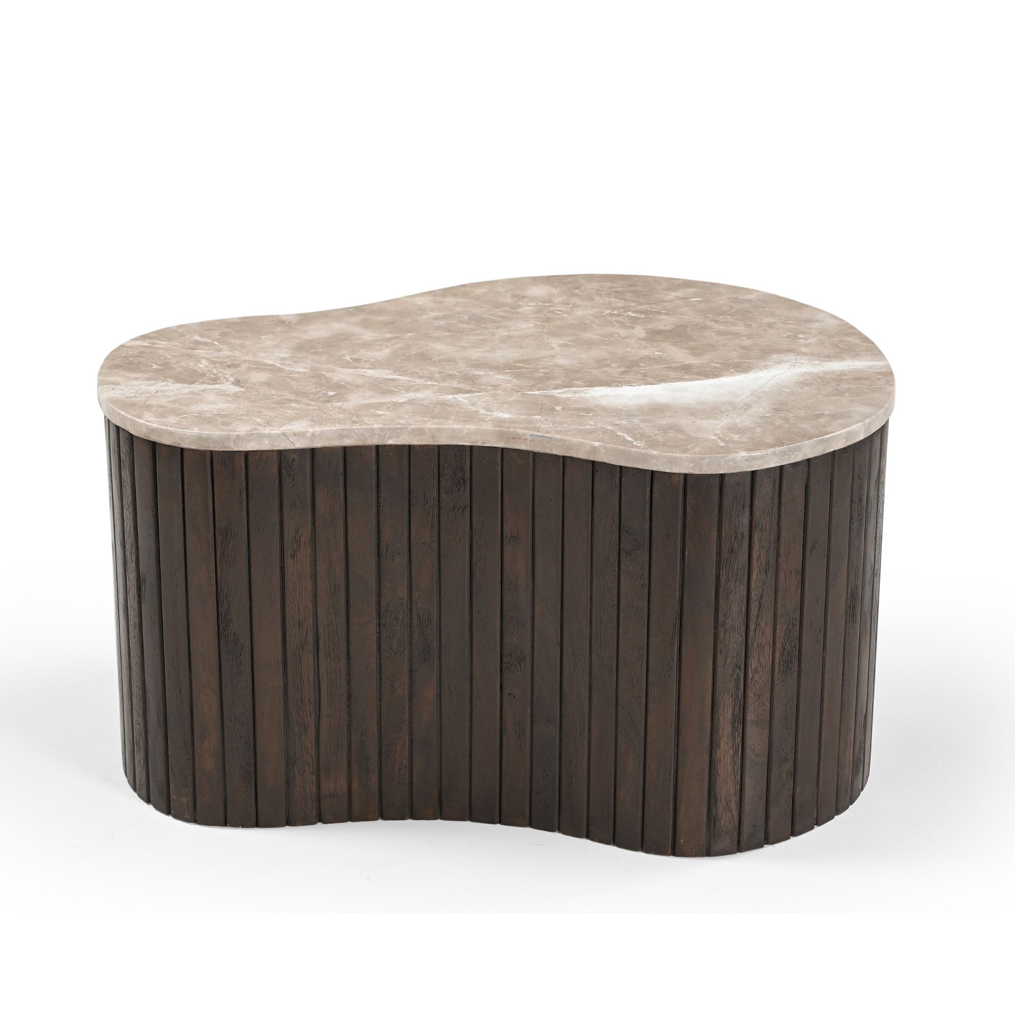Salontafel Nomi Bruin Marmer 70 cm