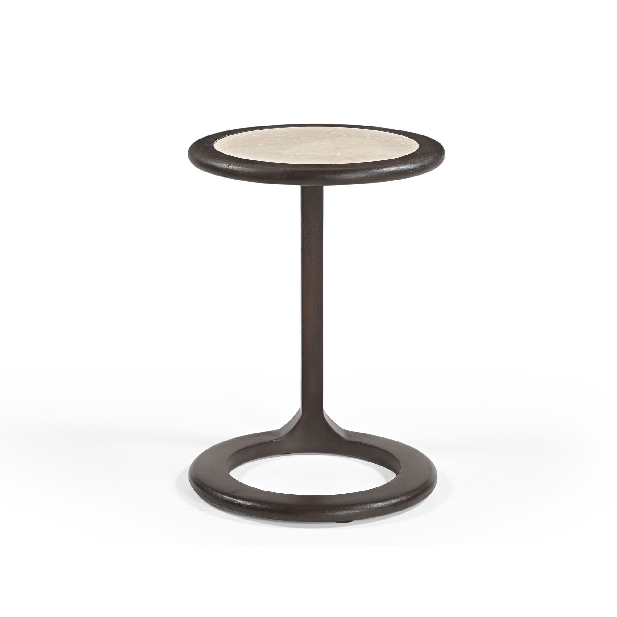 Bijzettafel Vinn Bruin Travertin 55 cm