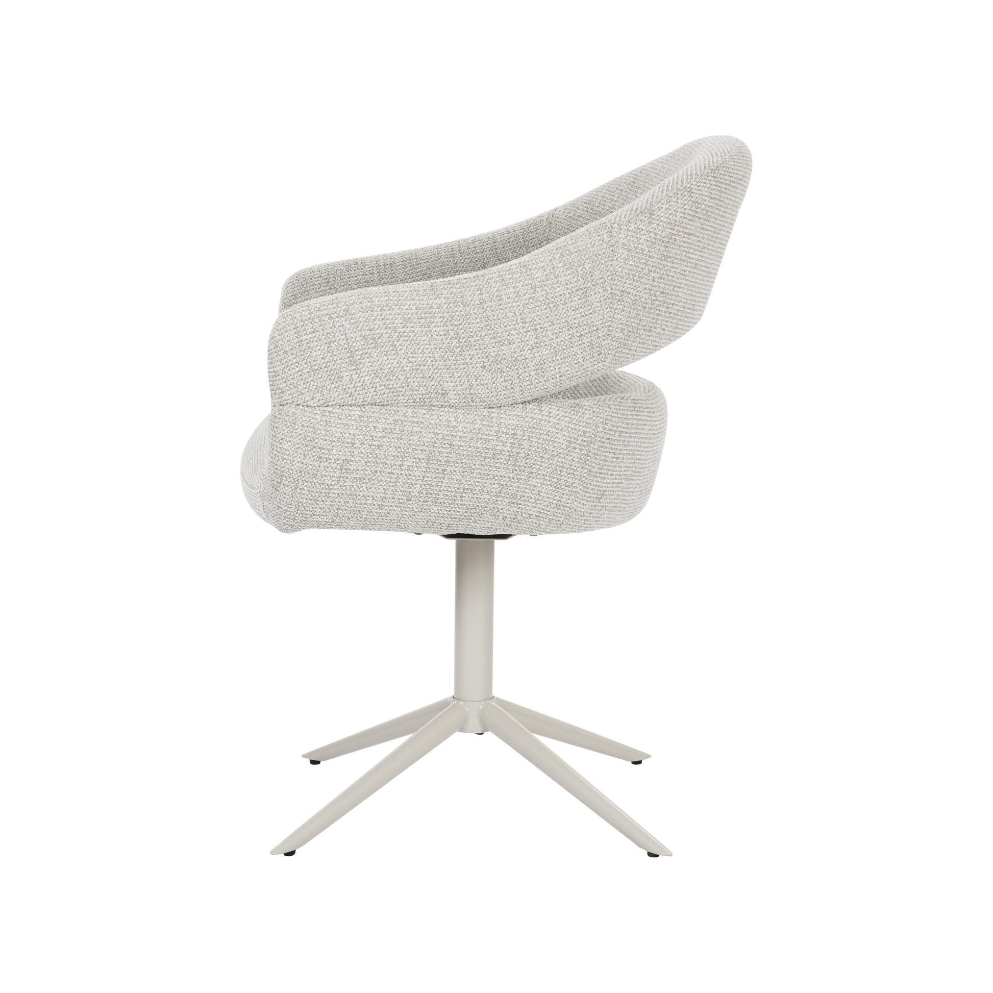 Draaibare eetkamerstoel Lily Beige - foto 4